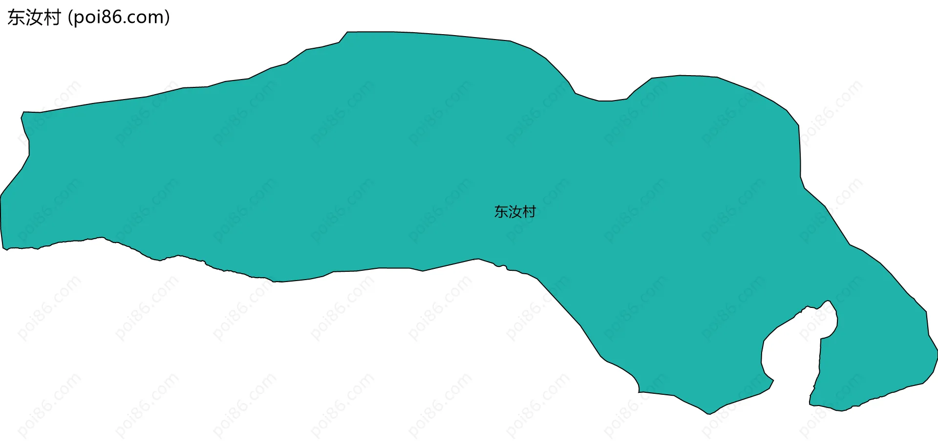 东汝村边界地图