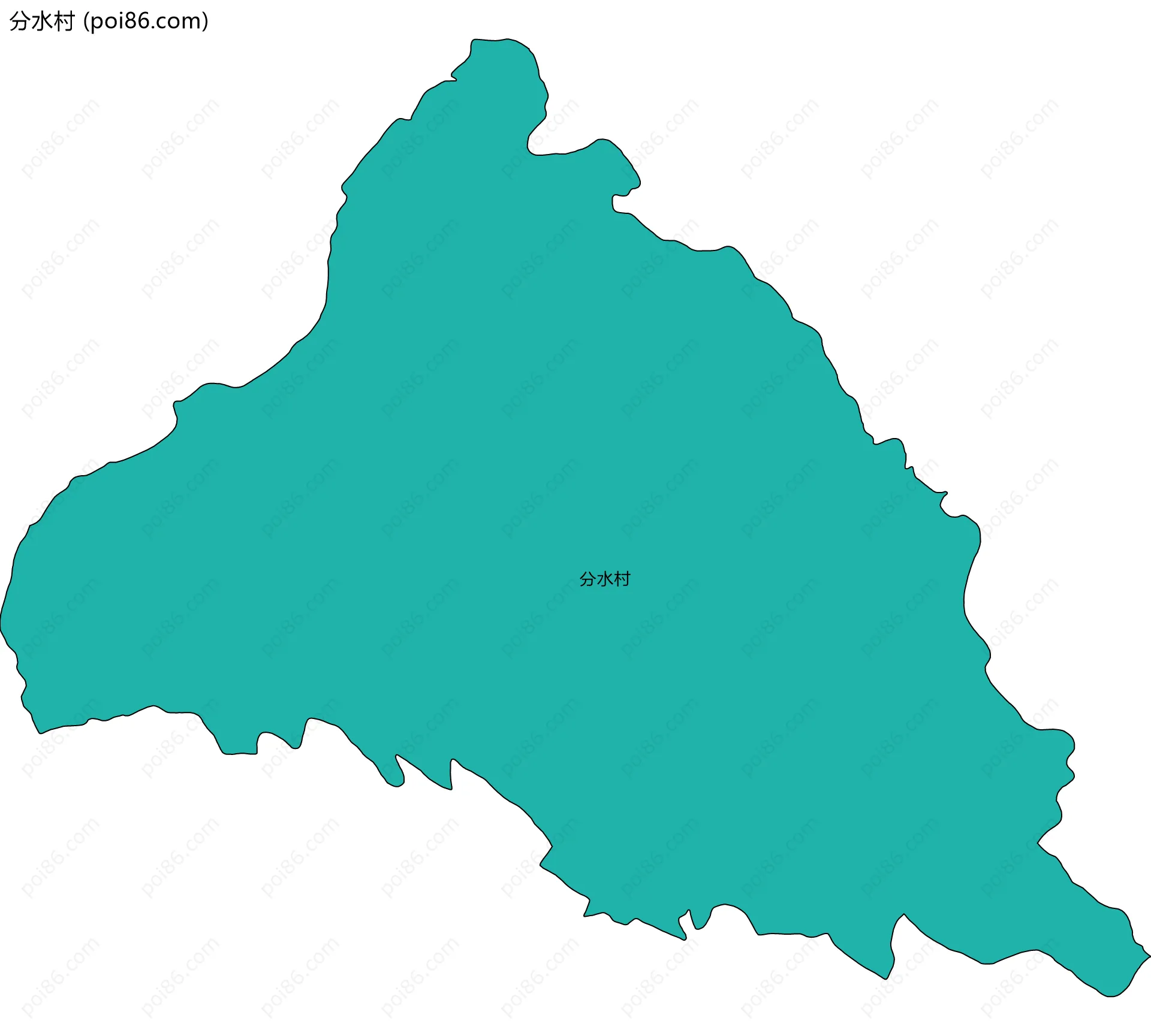 分水村边界地图