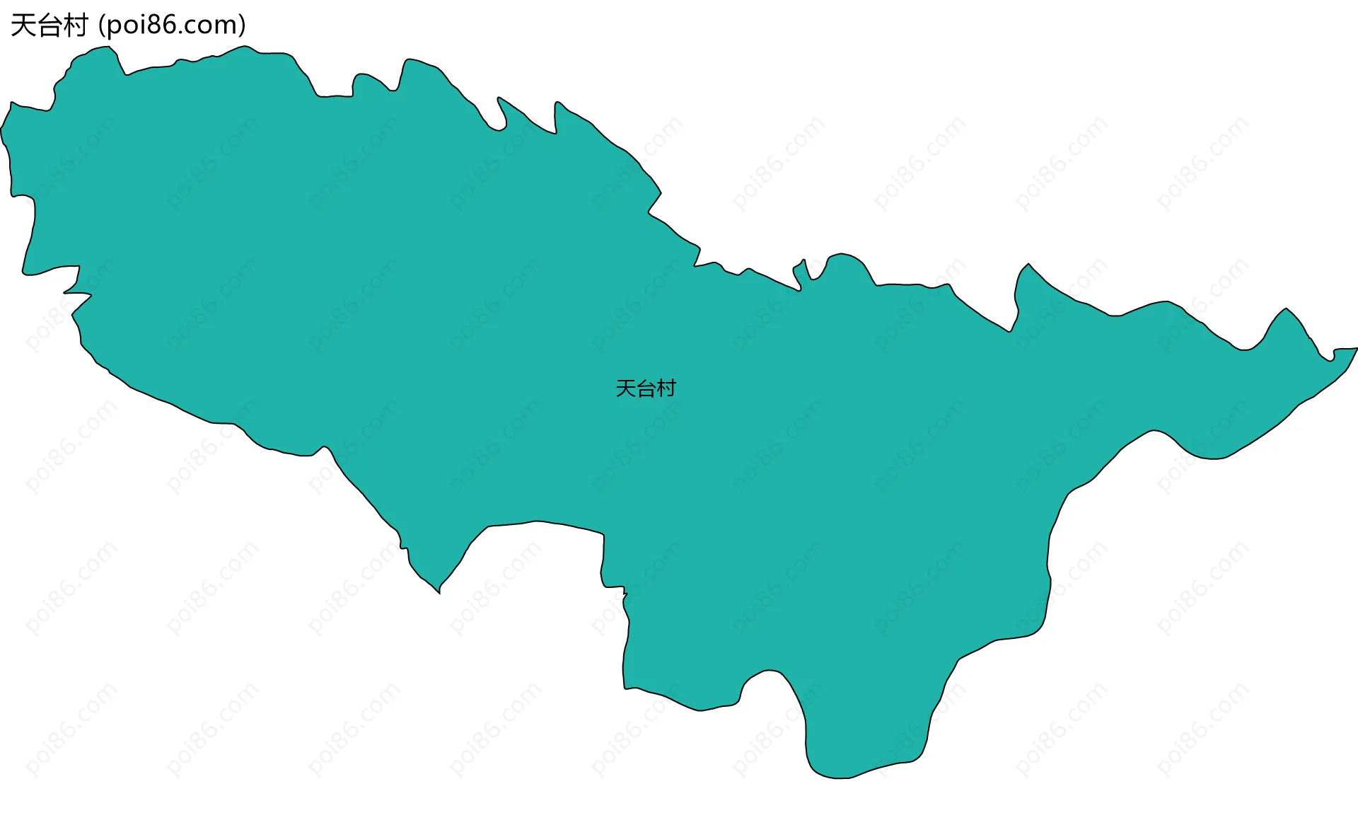 天台村边界地图