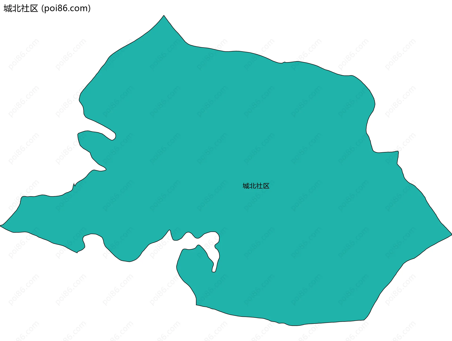 城北社区边界地图