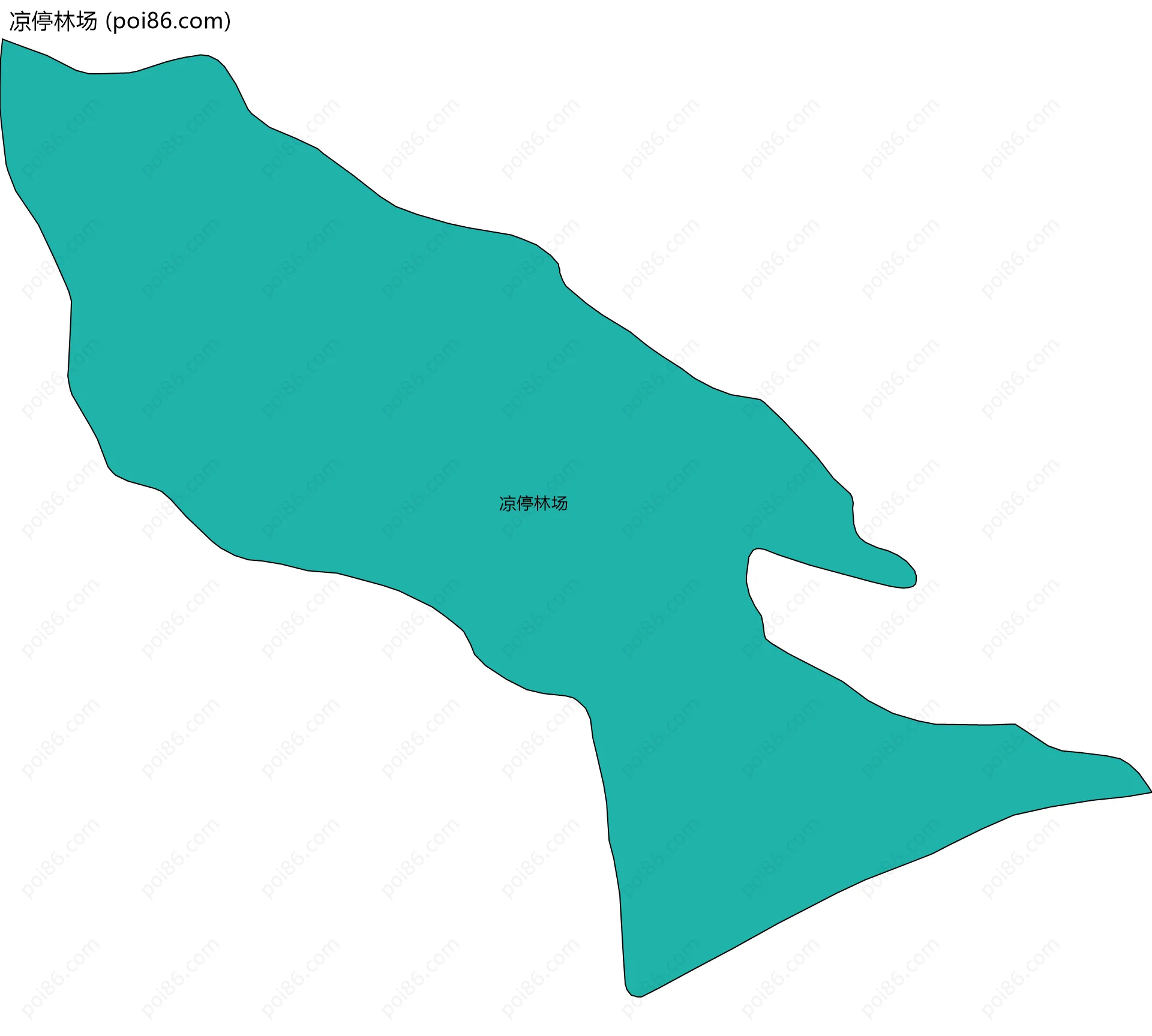 凉停林场边界地图