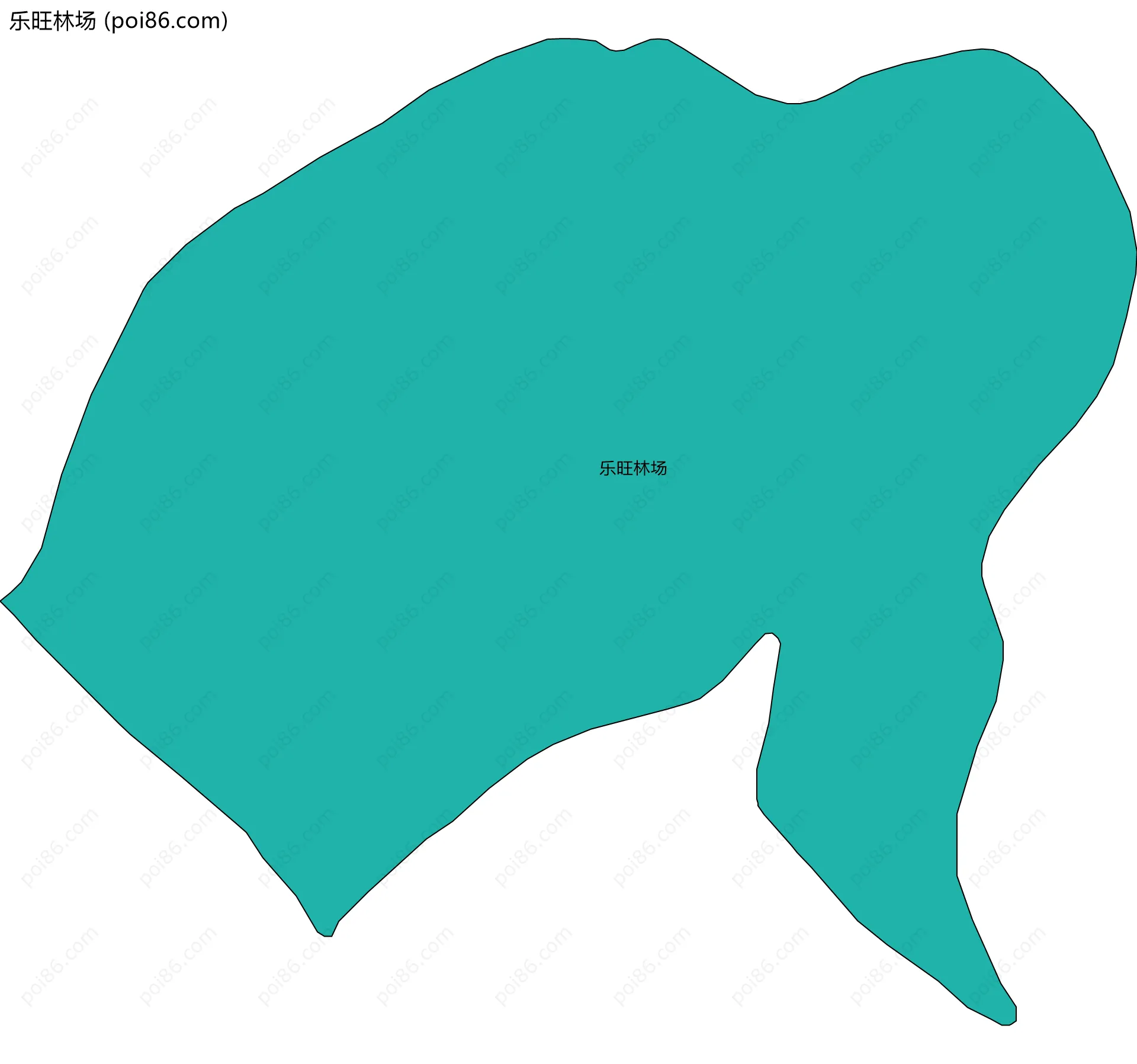 乐旺林场边界地图