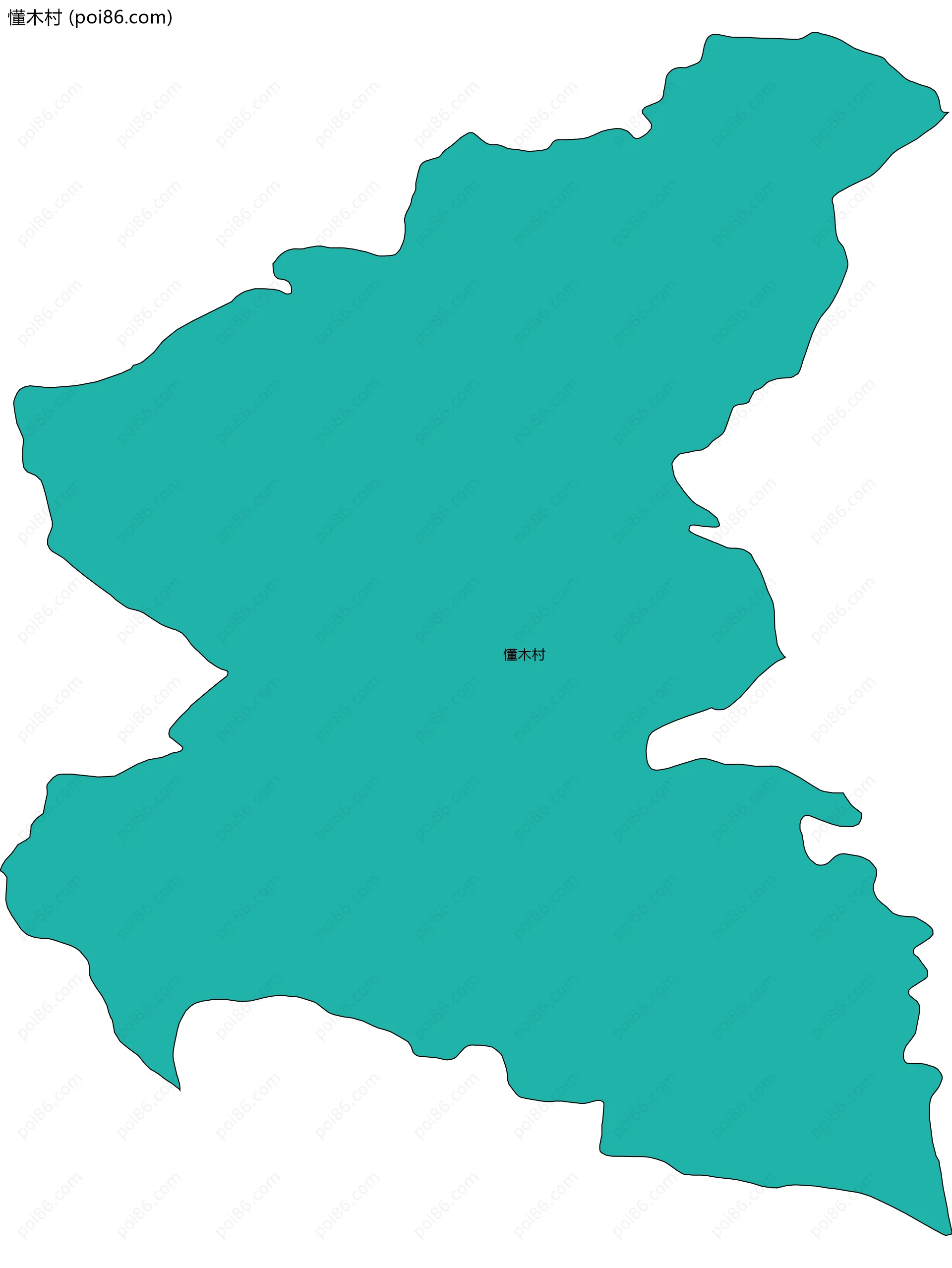 懂木村边界地图