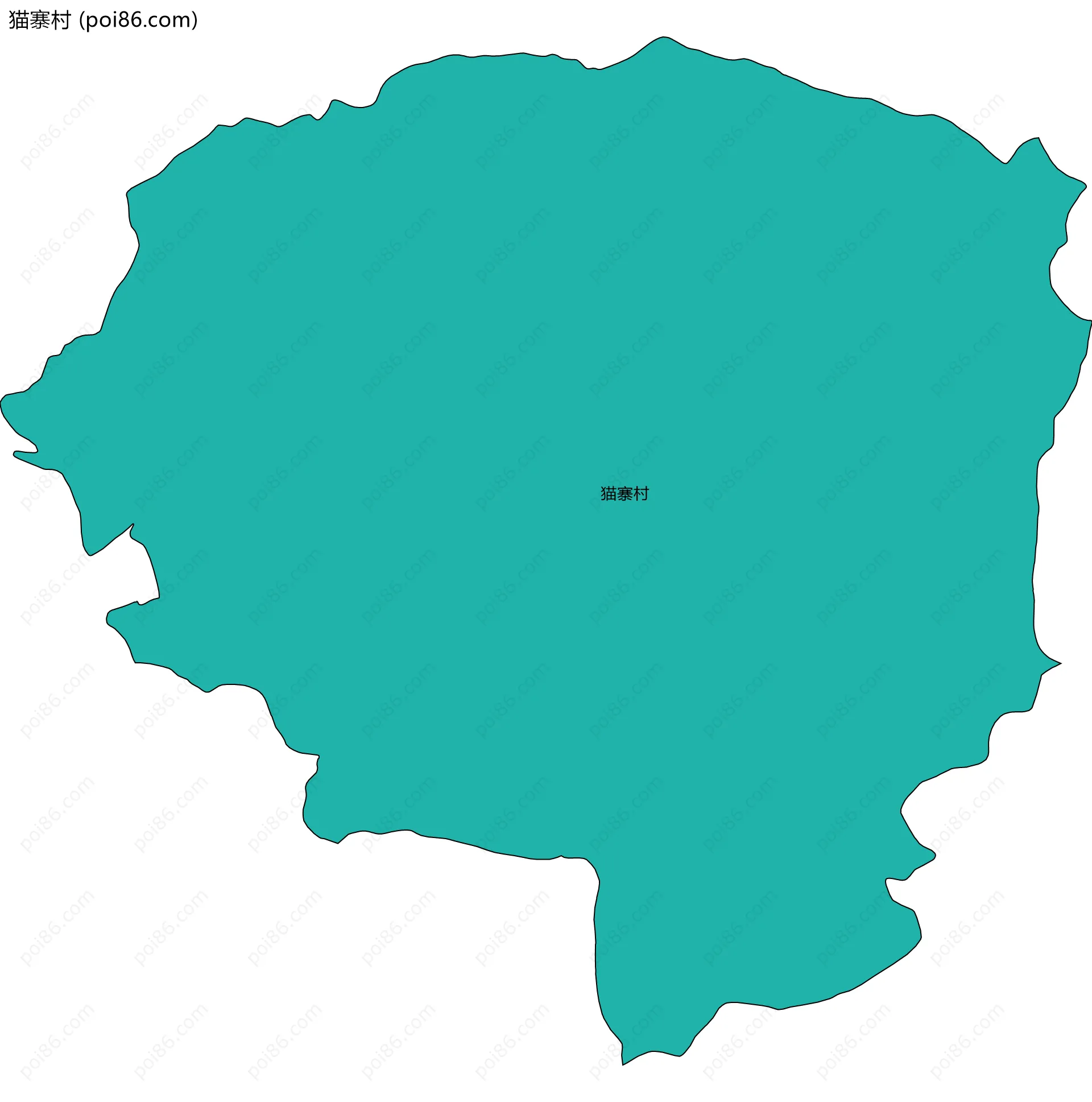 猫寨村边界地图