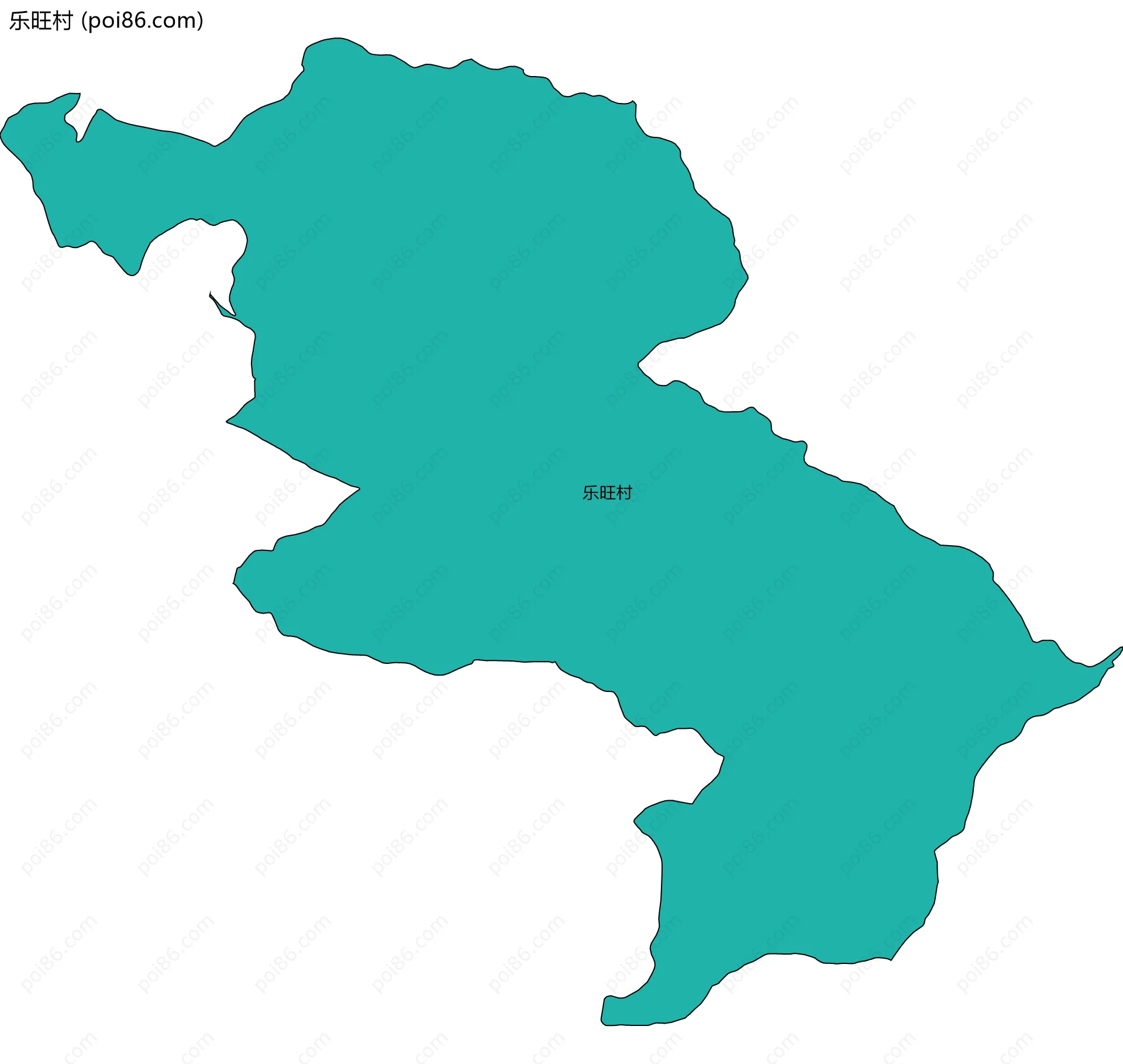 乐旺村边界地图