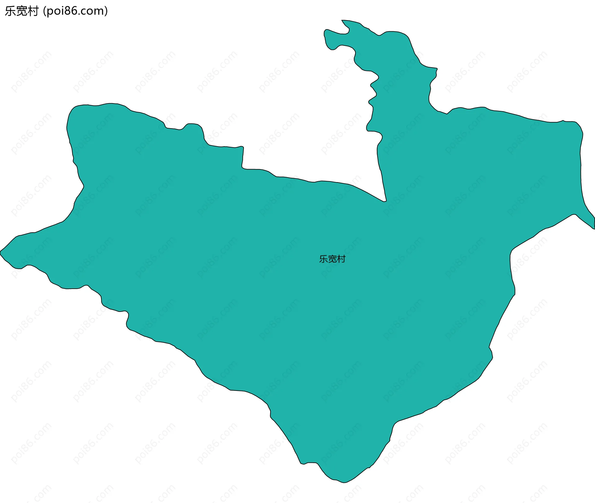 乐宽村边界地图