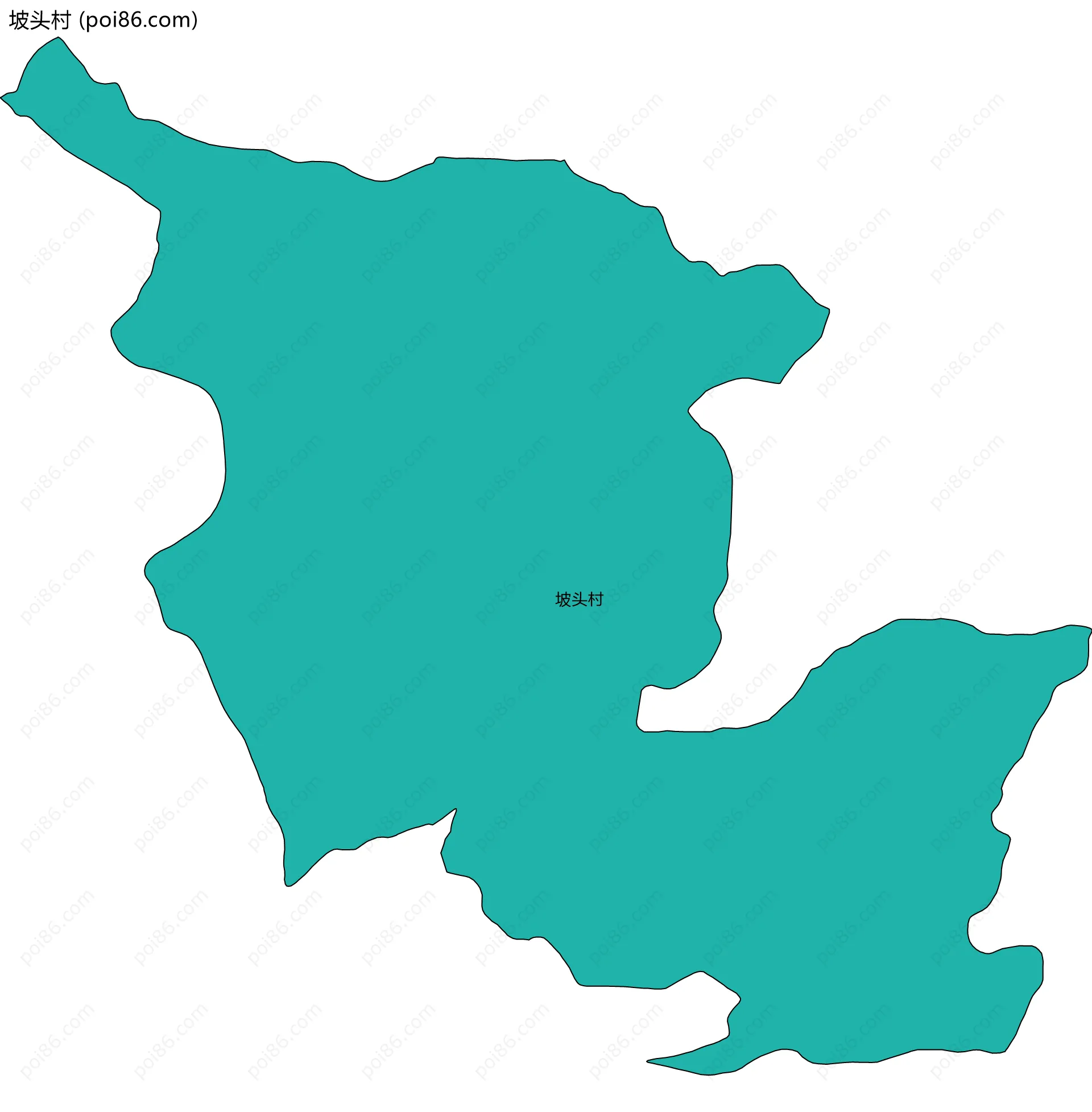坡头村边界地图