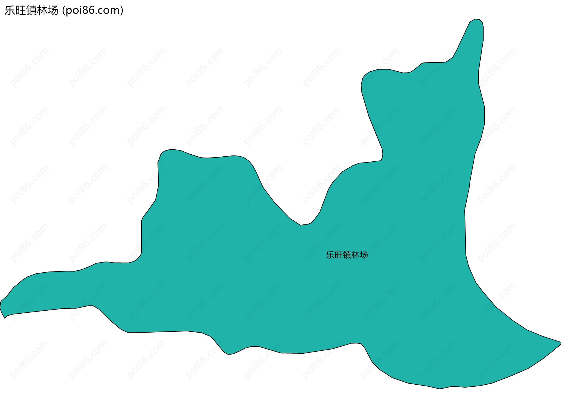 乐旺镇林场边界地图