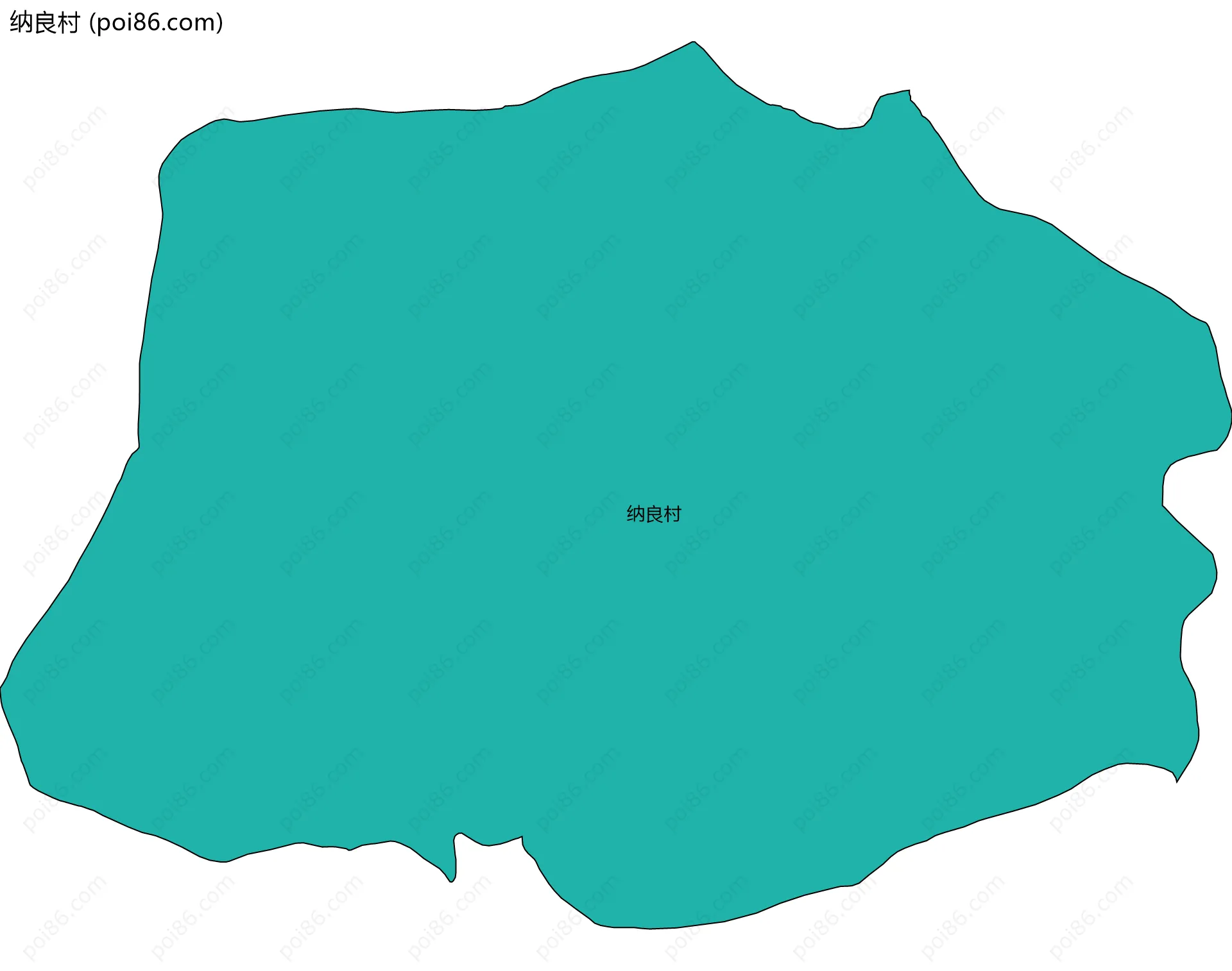 纳良村边界地图