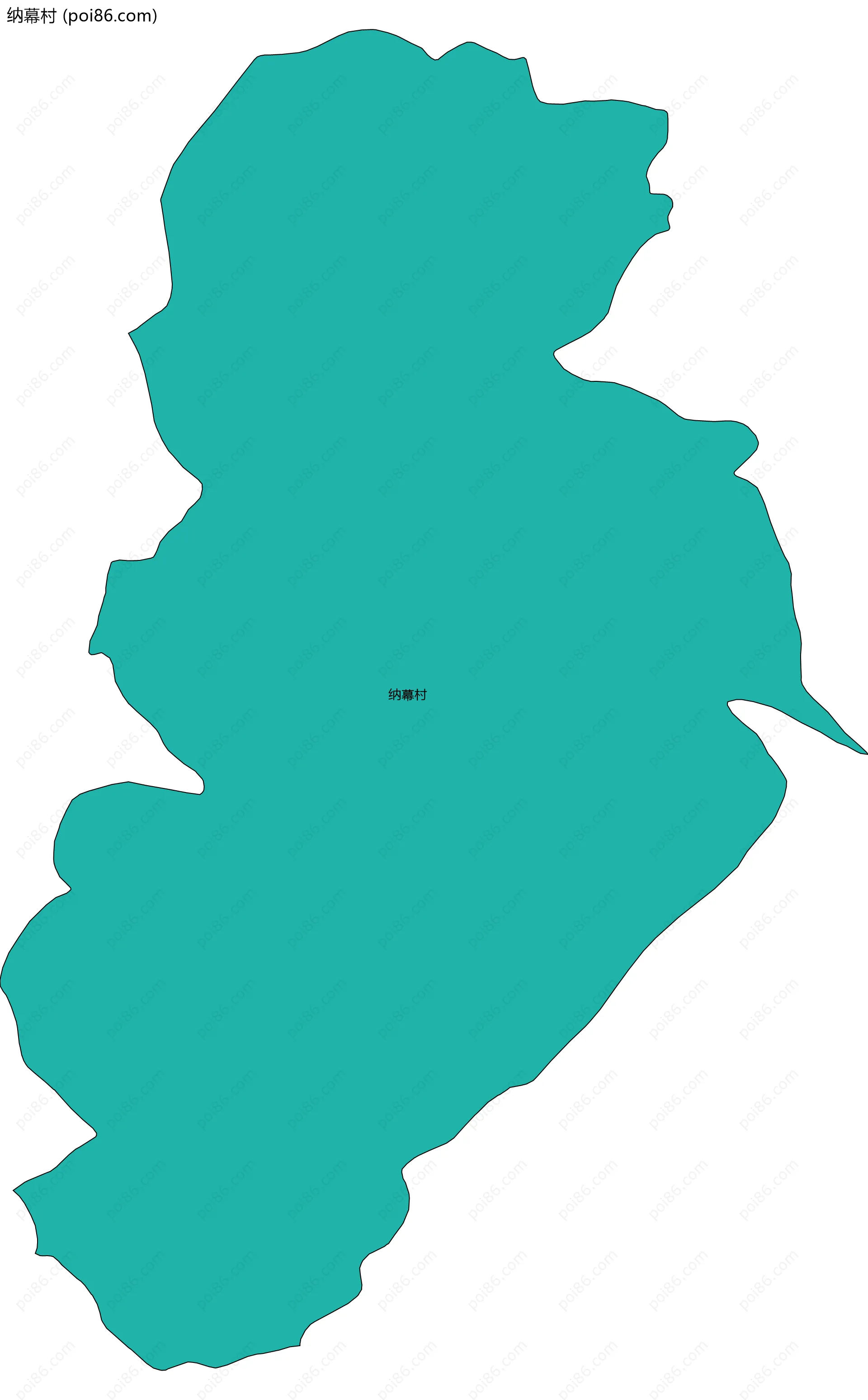 纳幕村边界地图