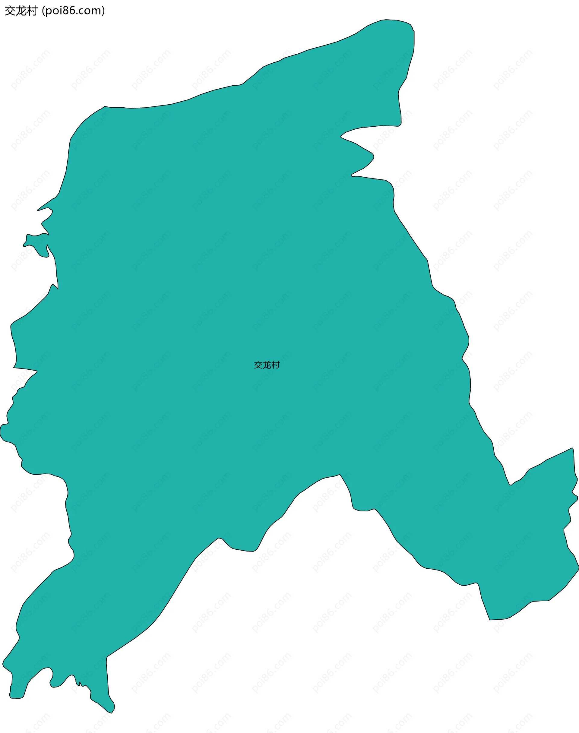 交龙村边界地图