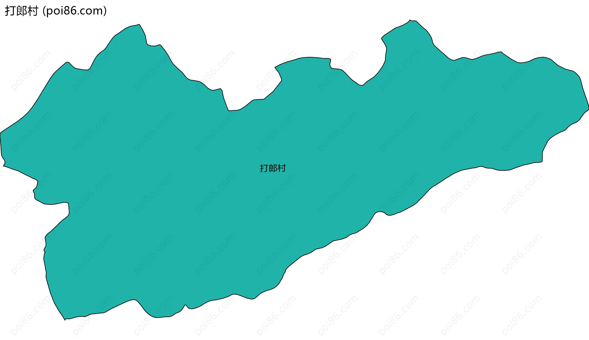 打郎村边界地图