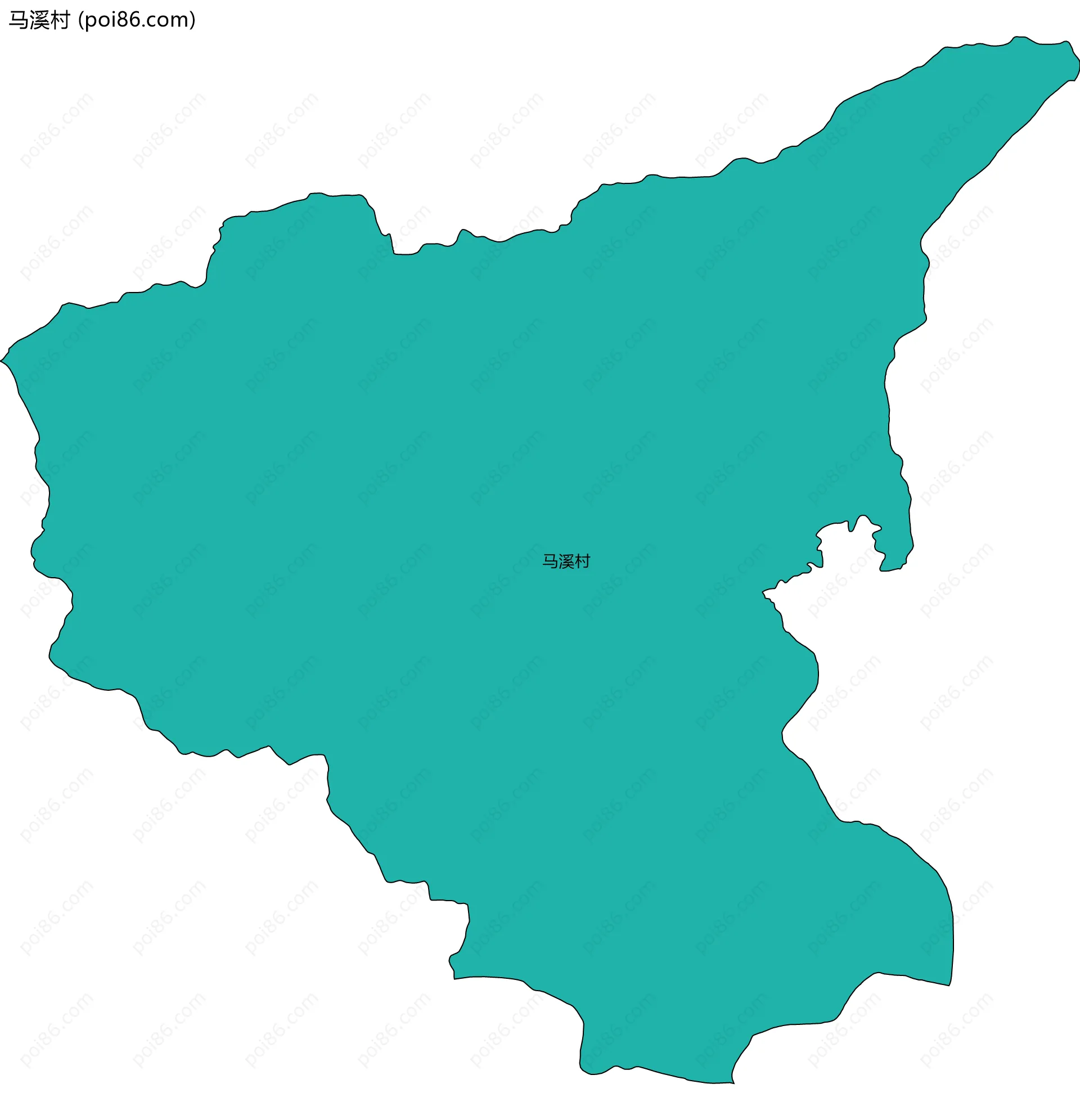 马溪村边界地图