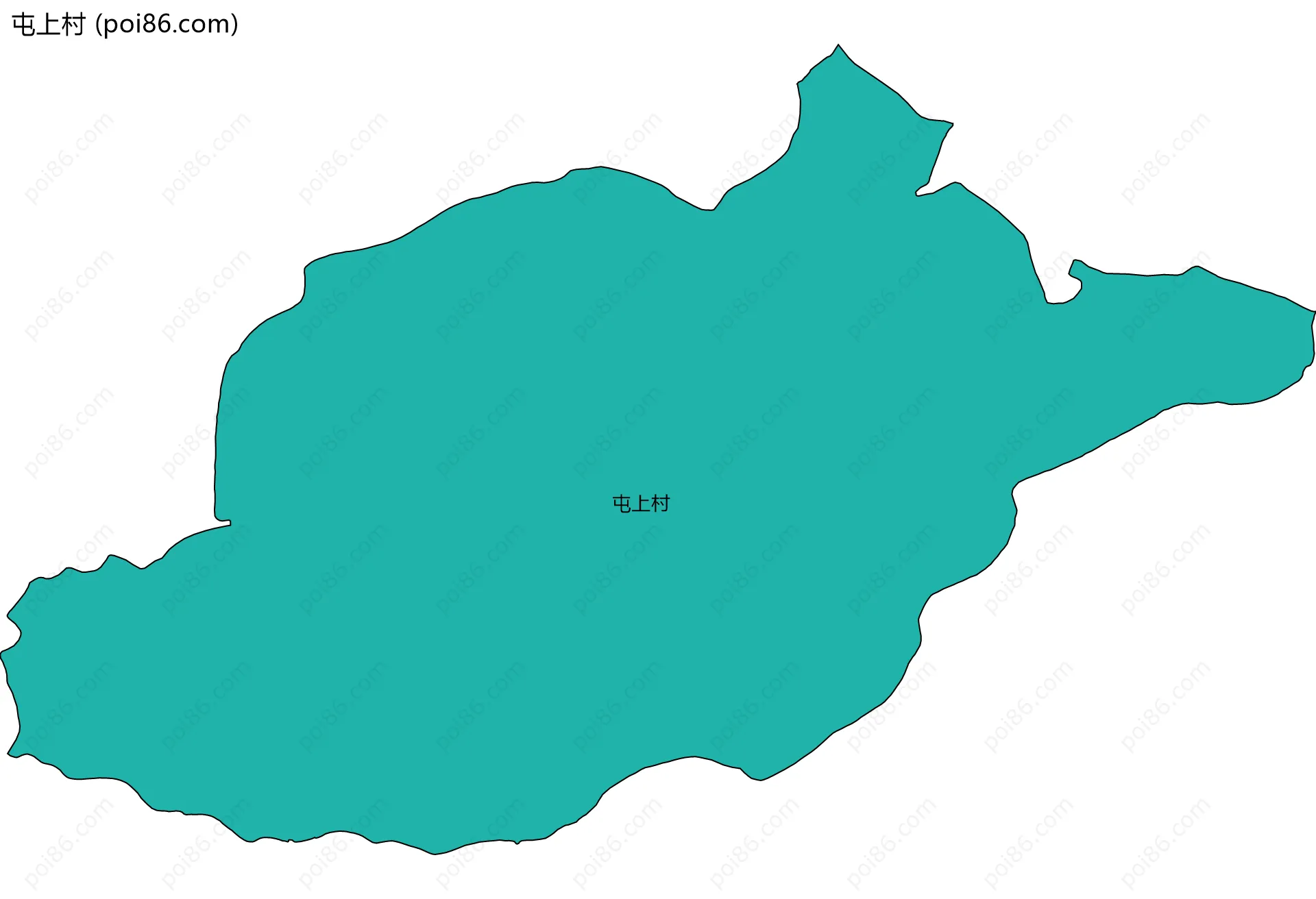 屯上村边界地图