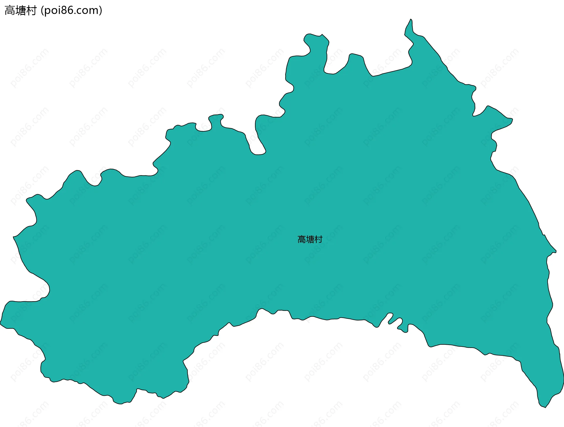 高塘村边界地图