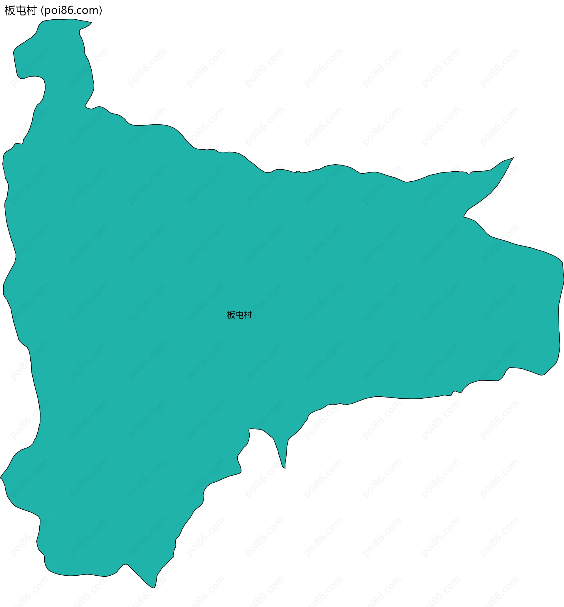 板屯村边界地图