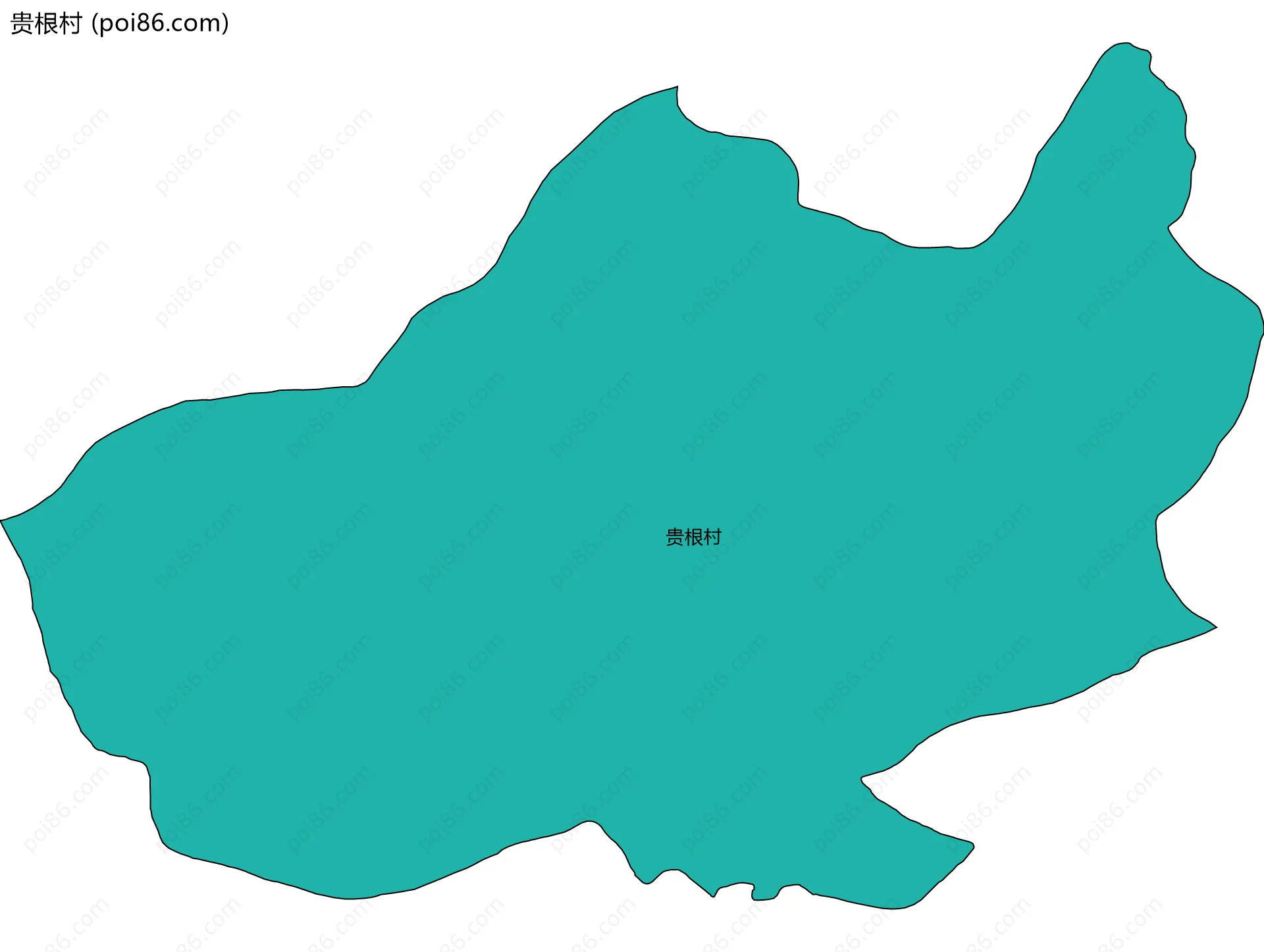 贵根村边界地图