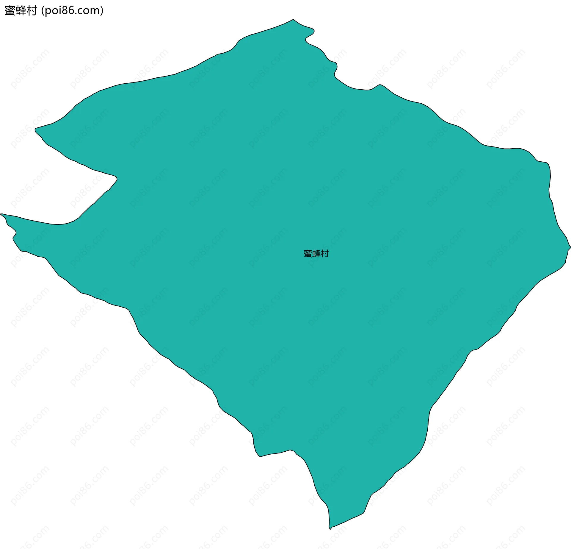 蜜蜂村边界地图