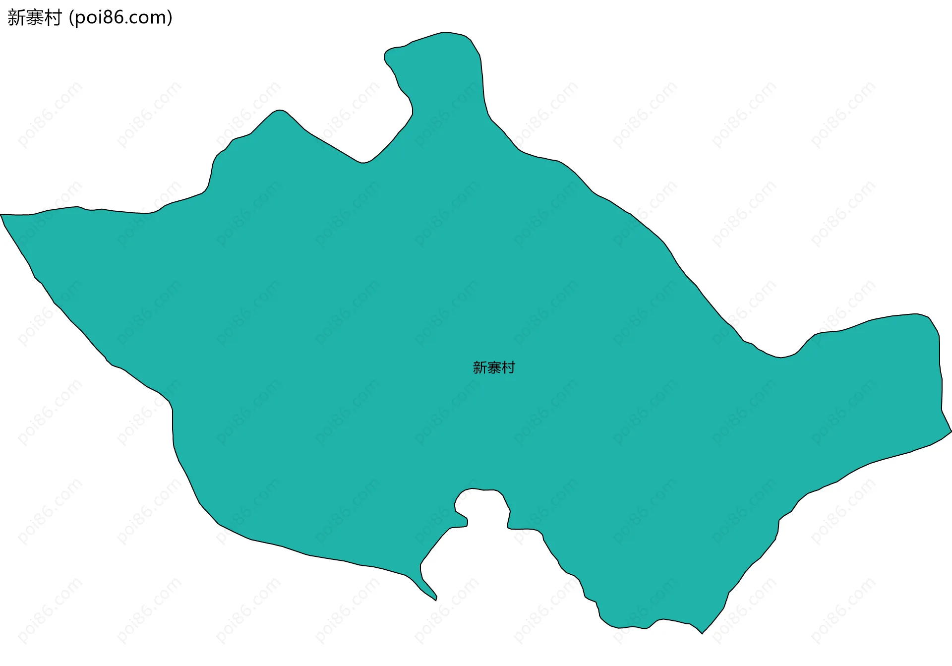 新寨村边界地图