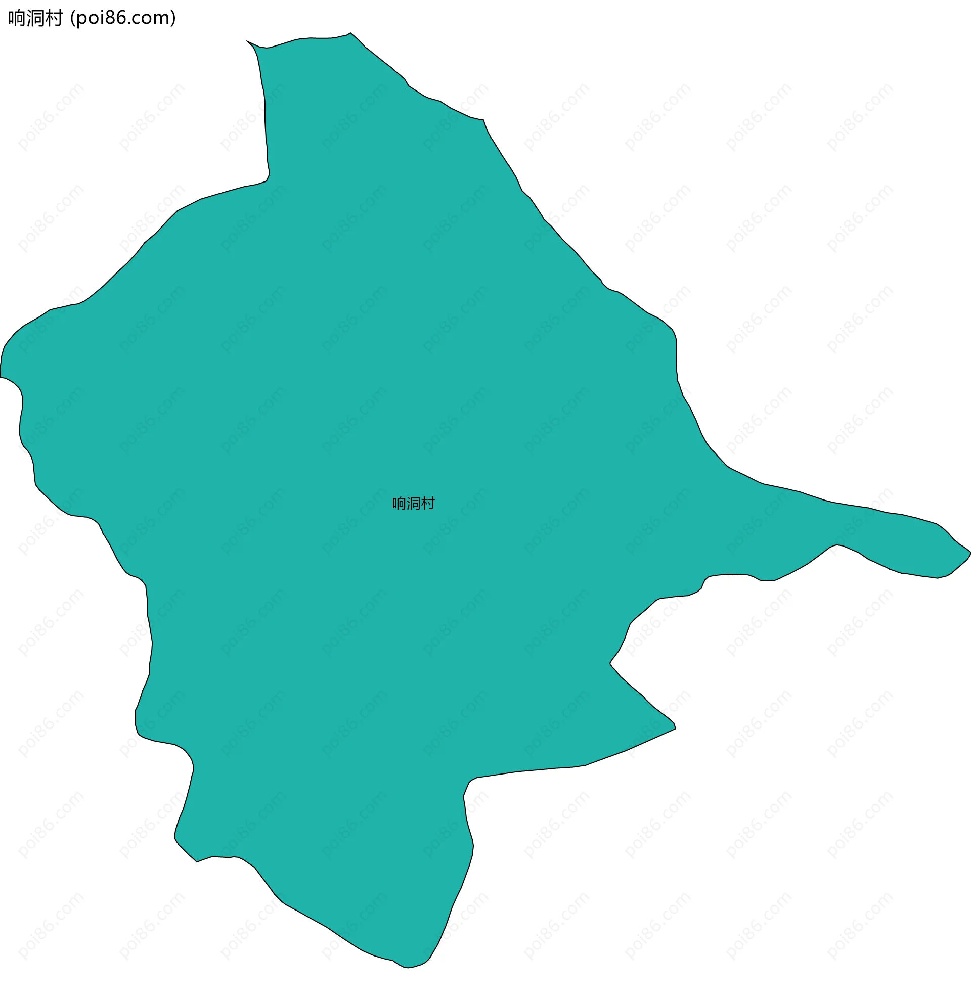 响洞村边界地图