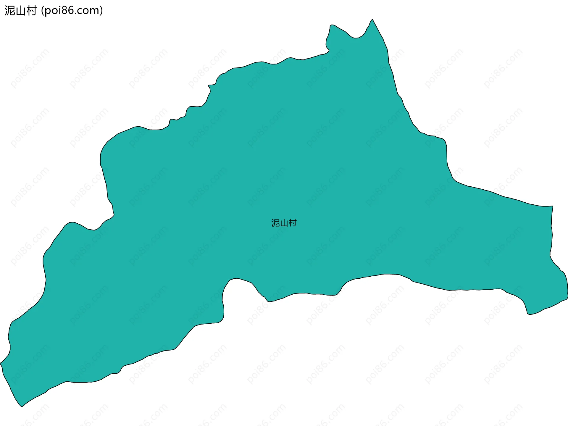 泥山村边界地图