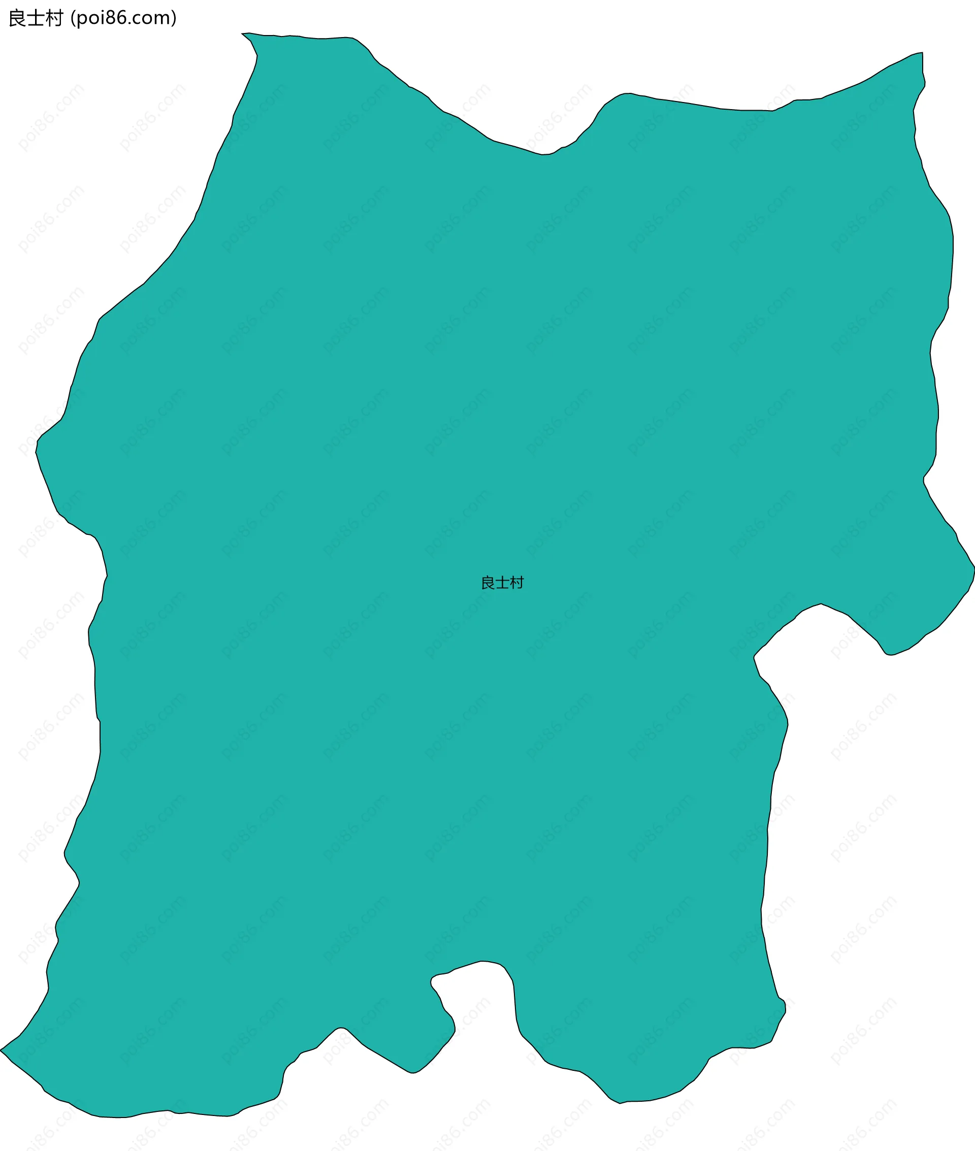 良士村边界地图