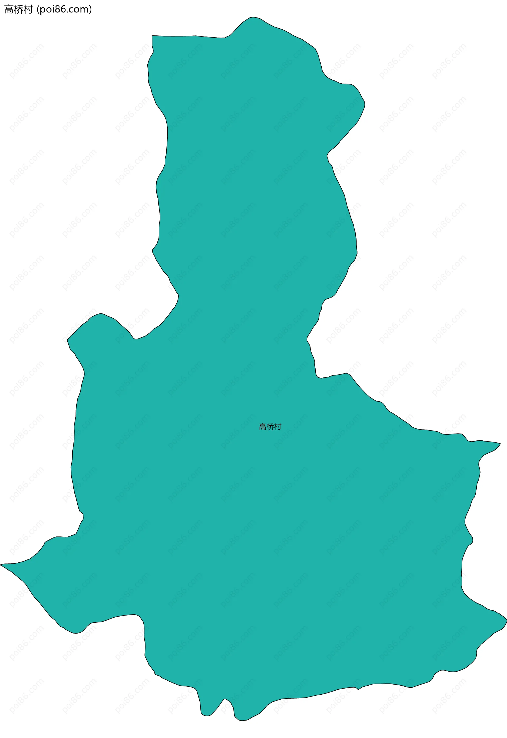 高桥村边界地图