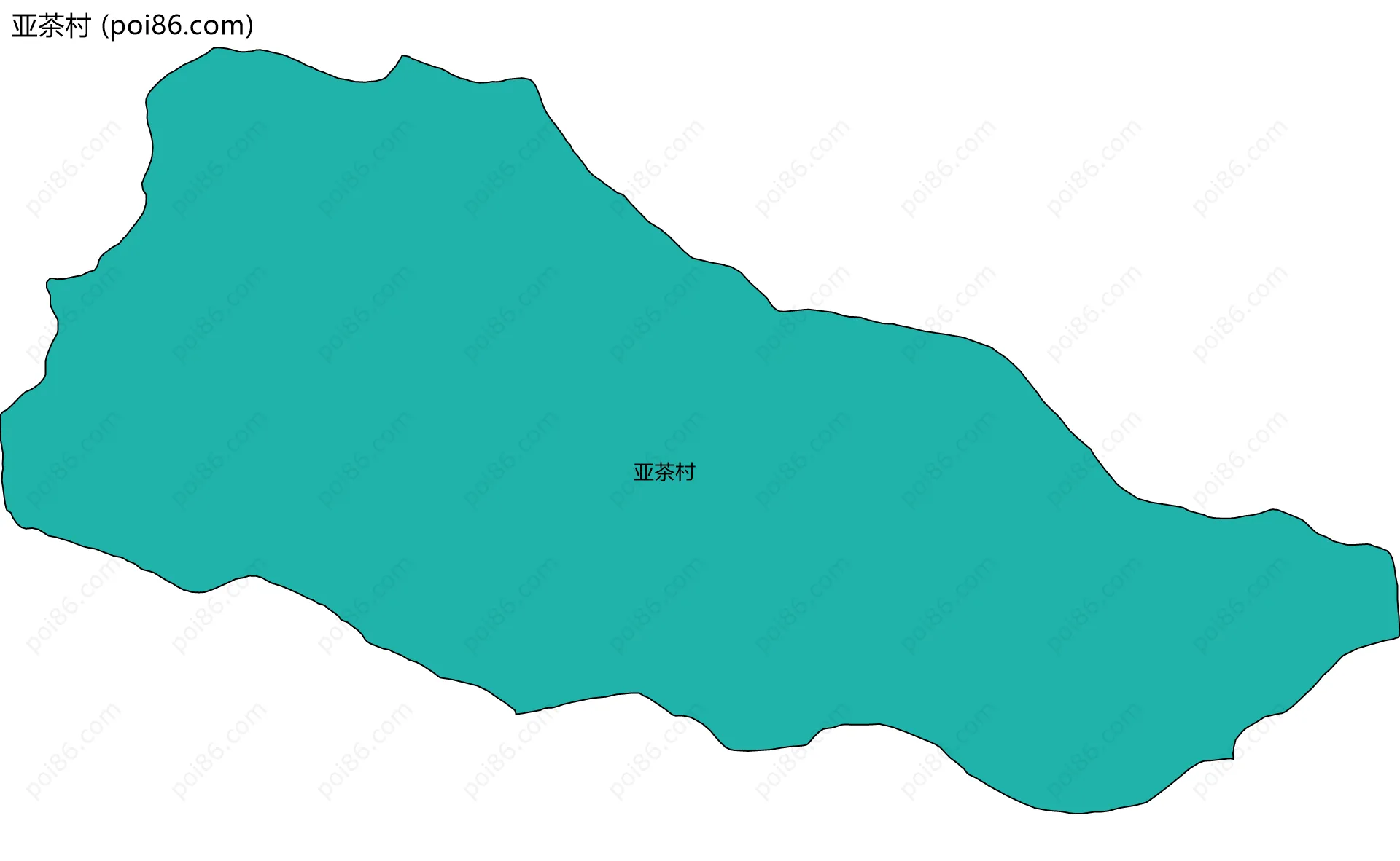 亚茶村边界地图