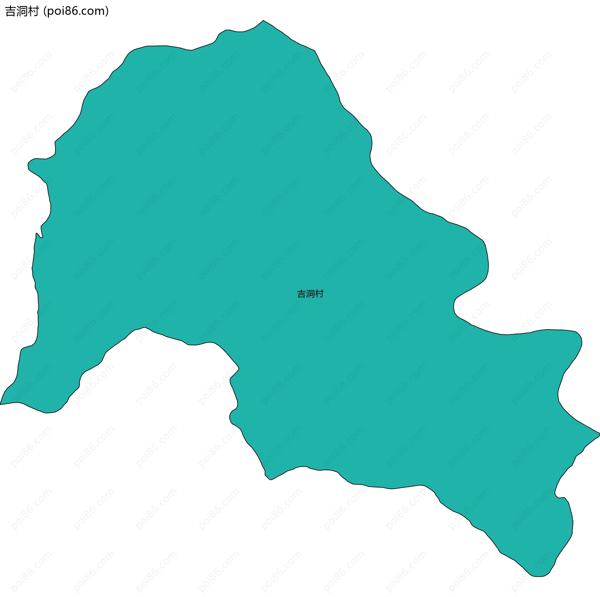 吉洞村边界地图