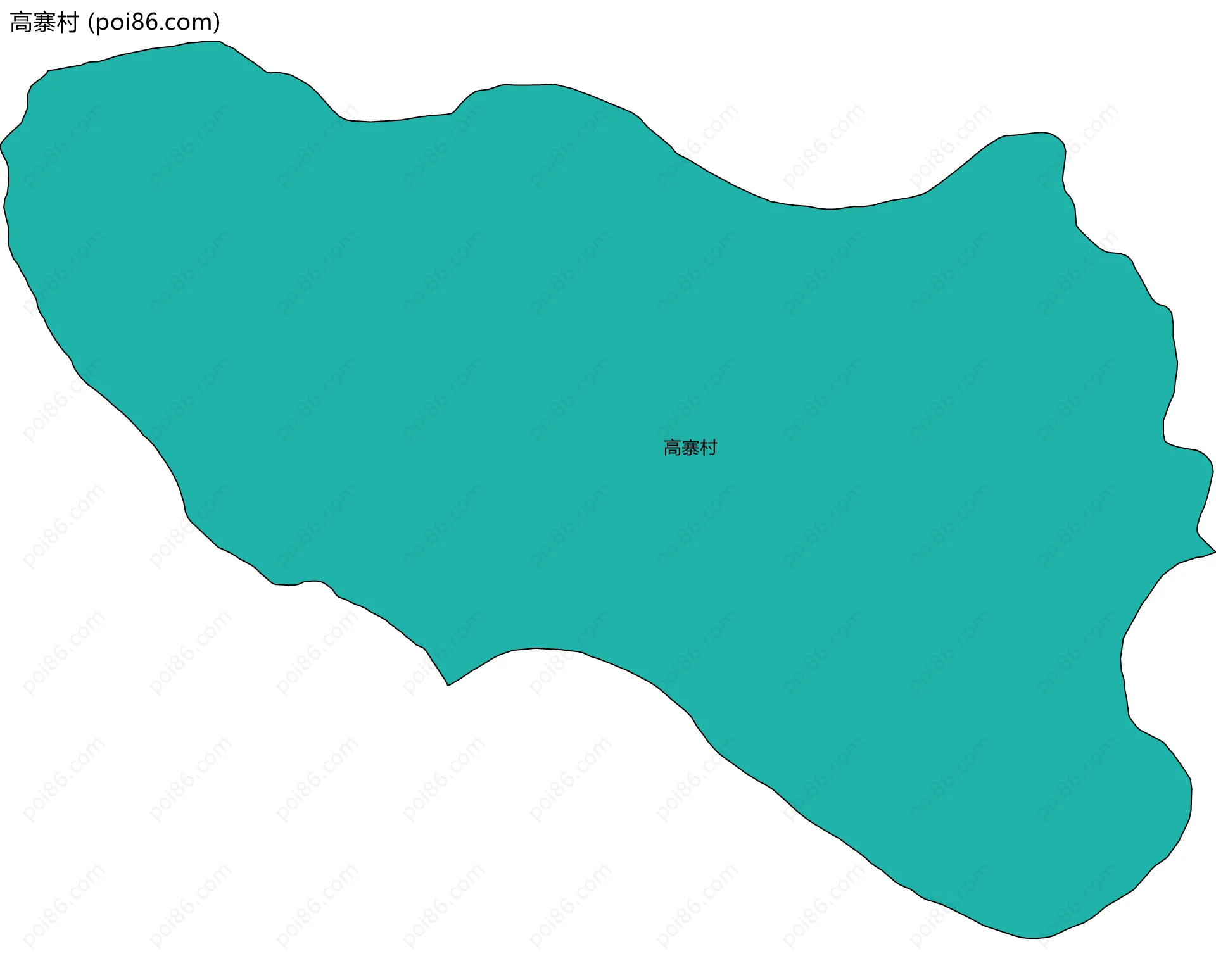 高寨村边界地图
