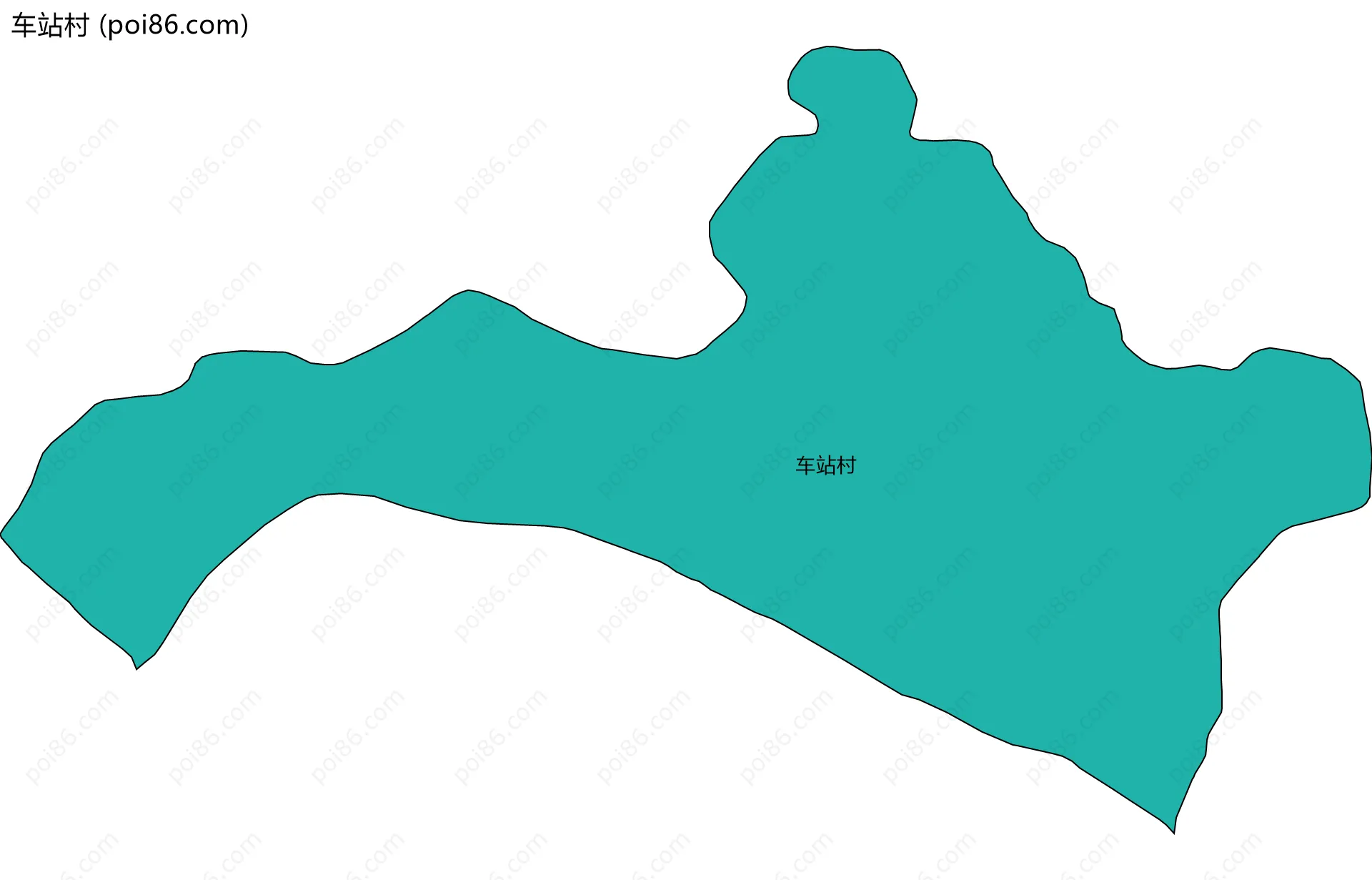 车站村边界地图