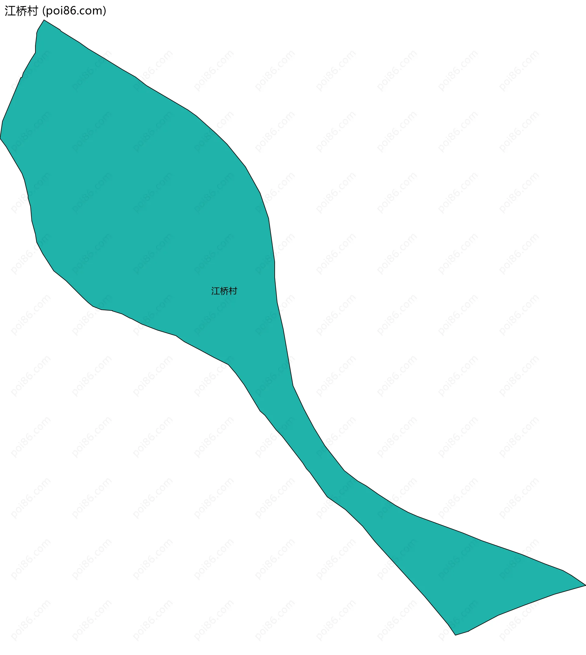 江桥村边界地图