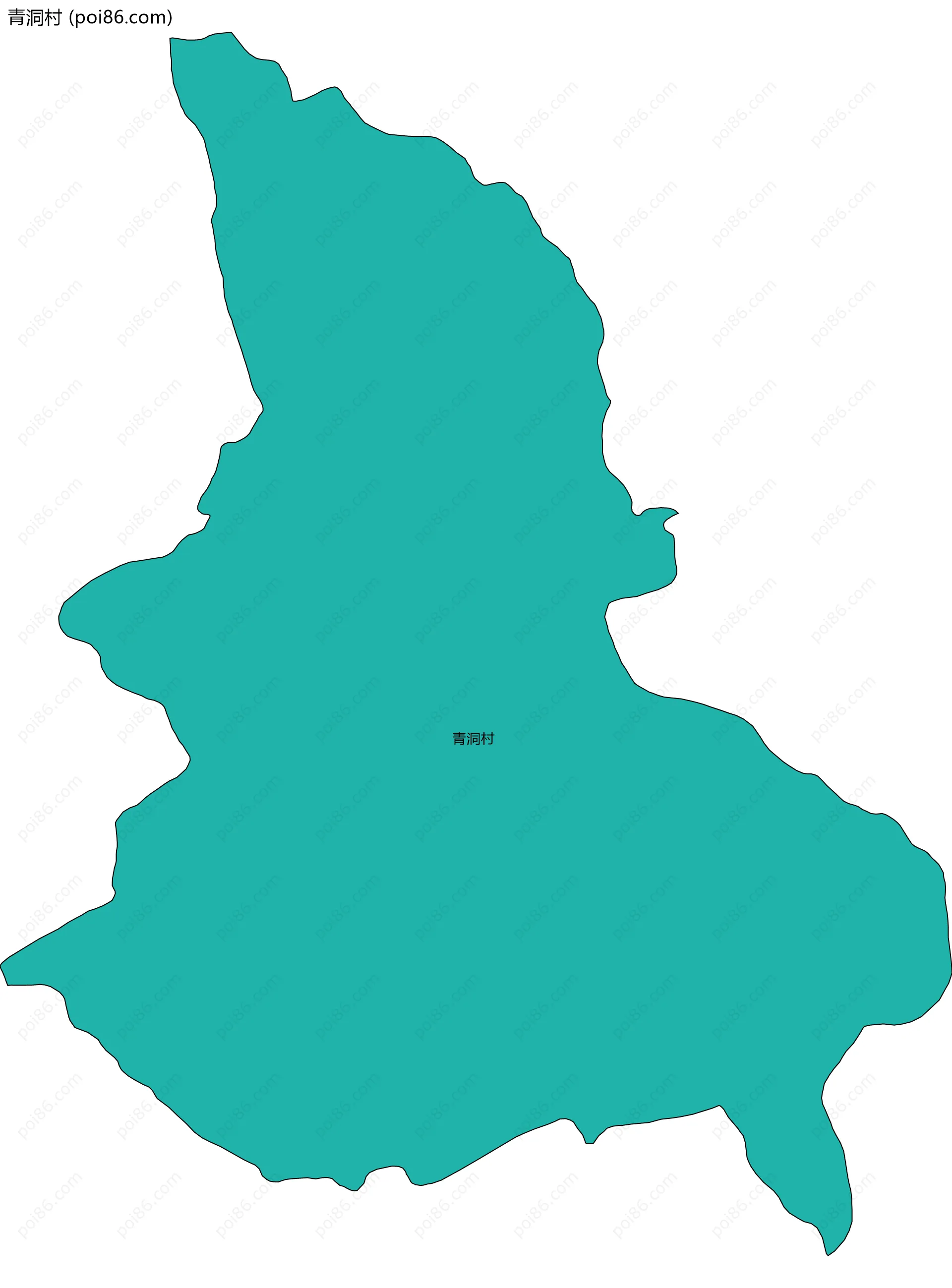 青洞村边界地图