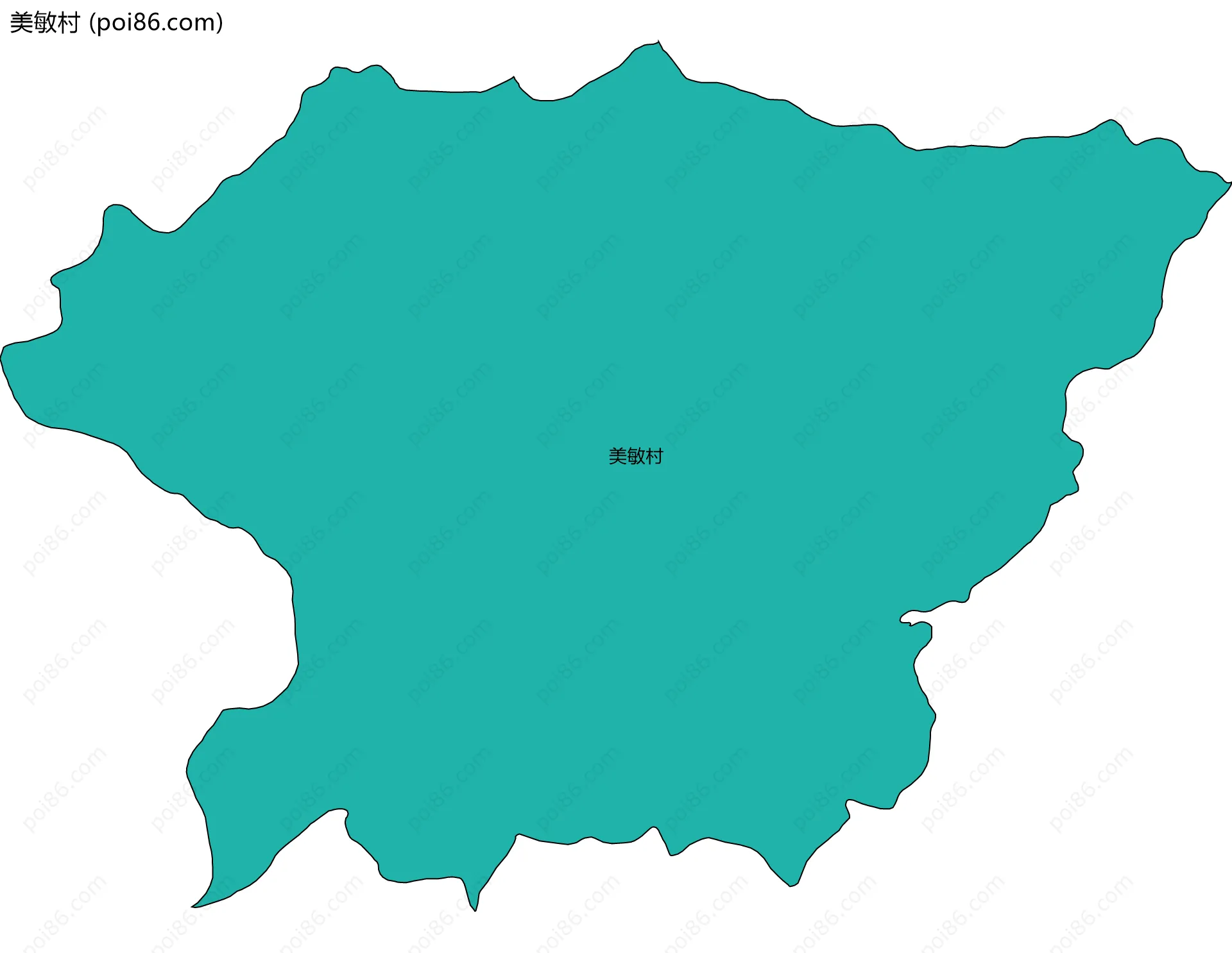 美敏村边界地图