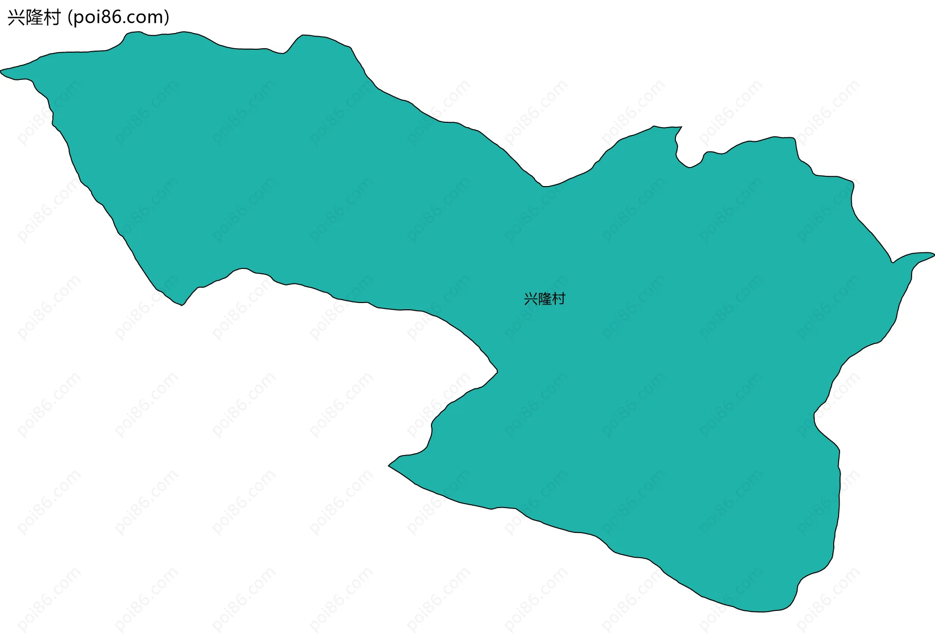 兴隆村边界地图