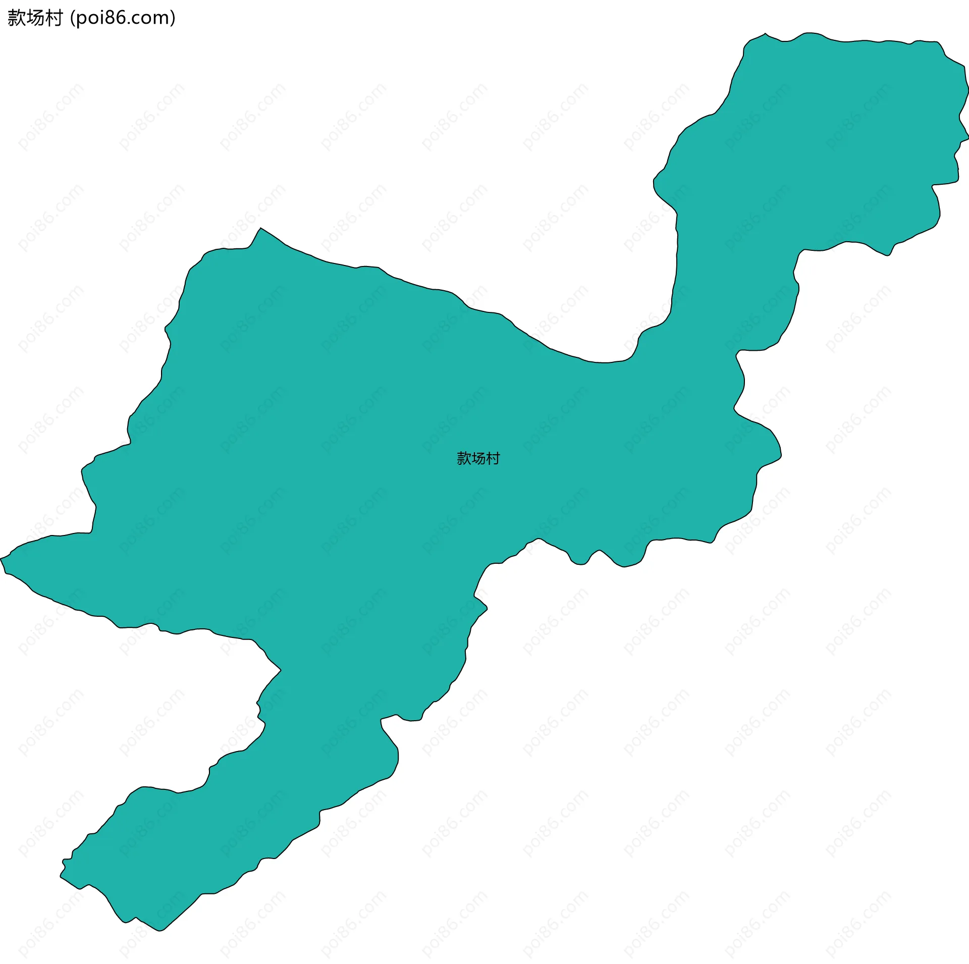 款场村边界地图