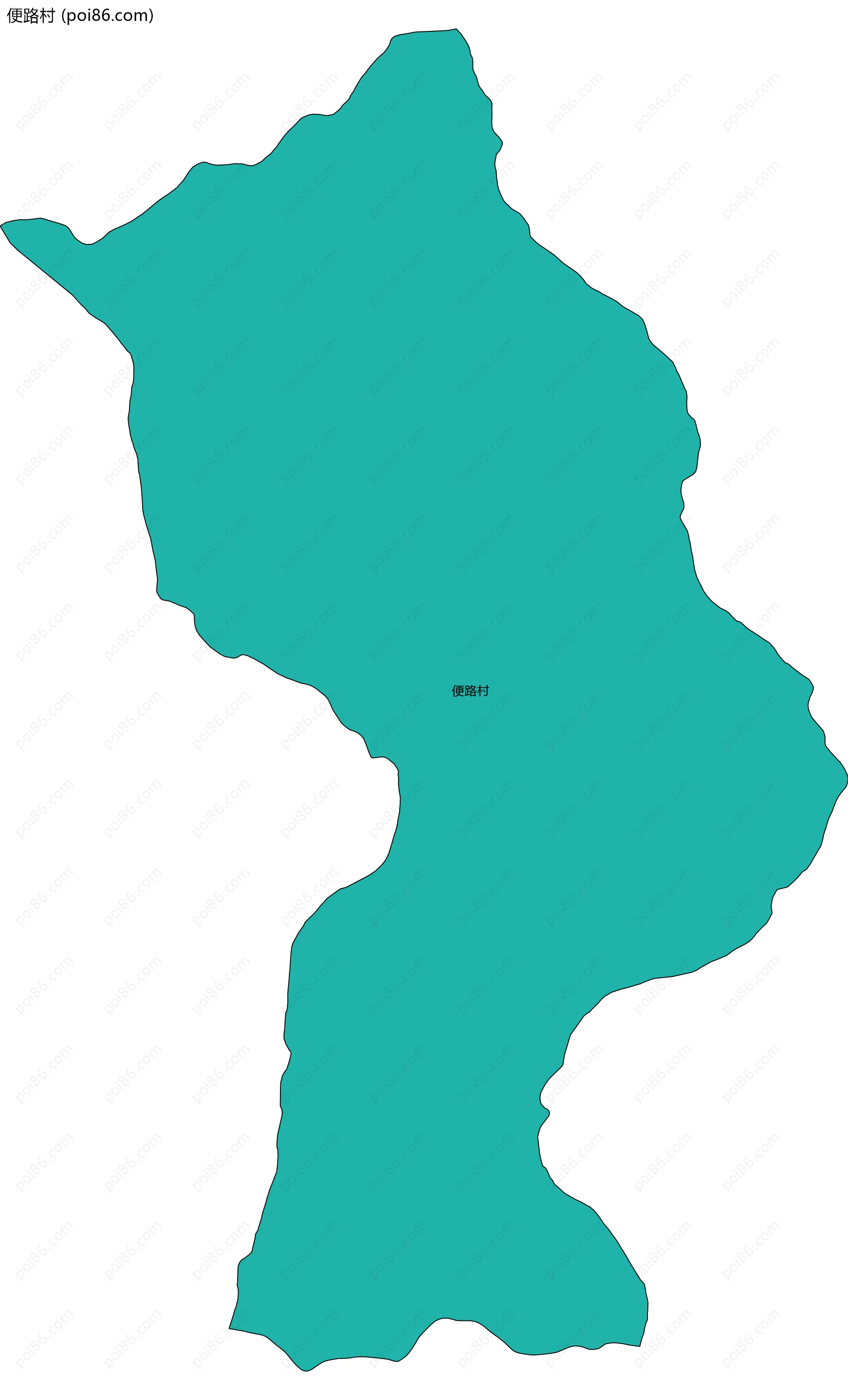 便路村边界地图