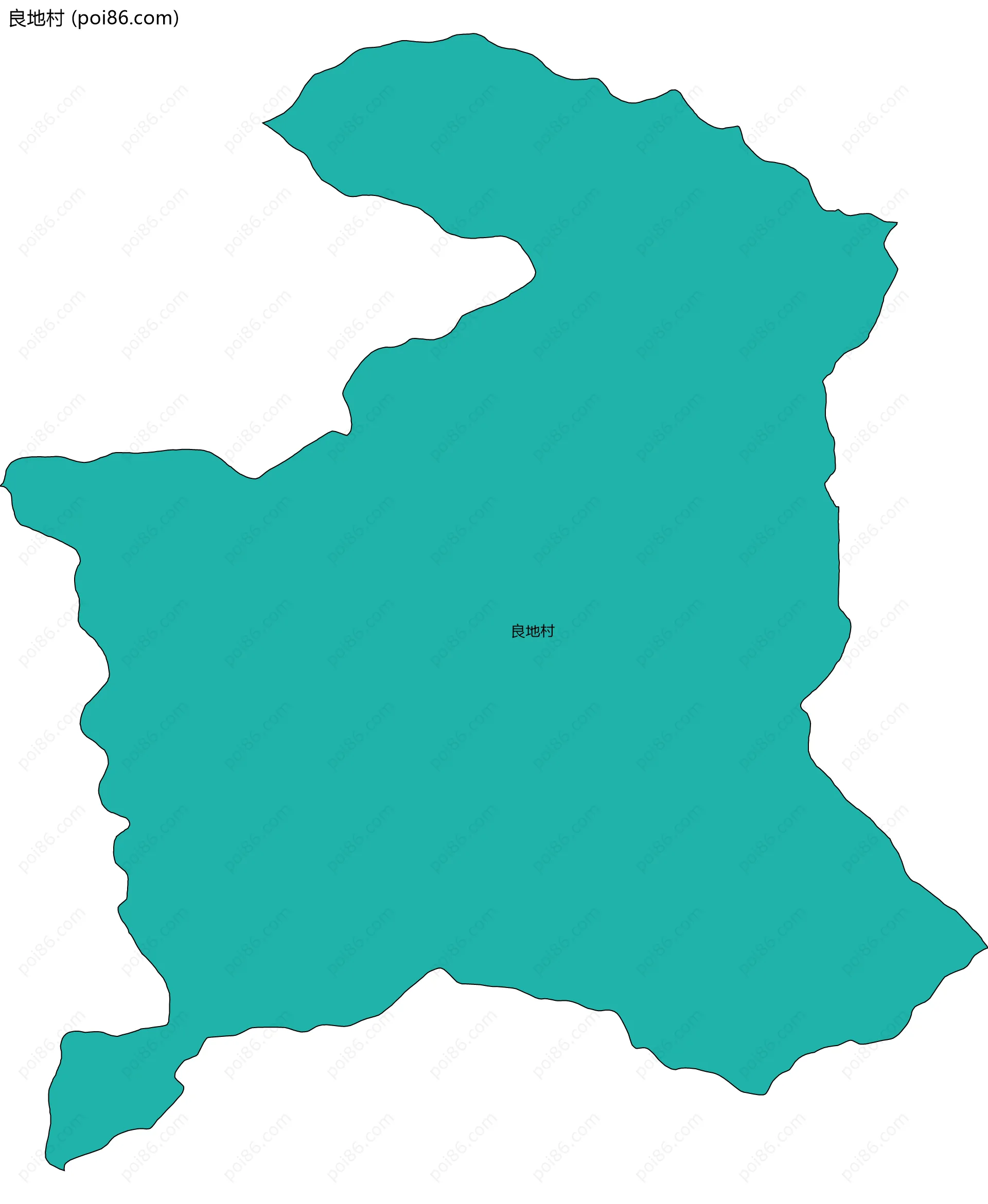 良地村边界地图