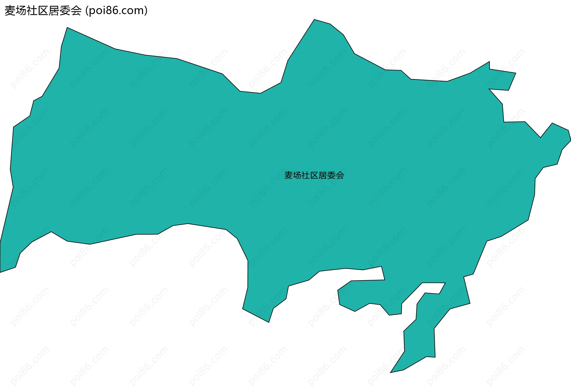 麦场社区居委会边界地图