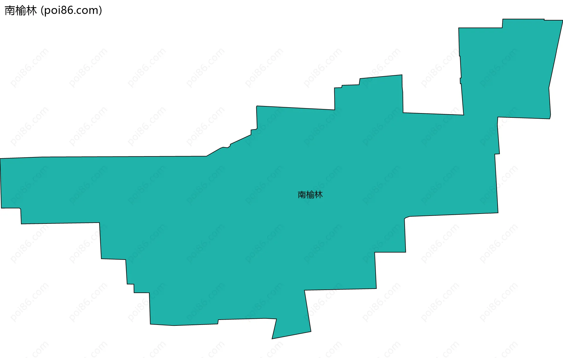 南榆林边界地图