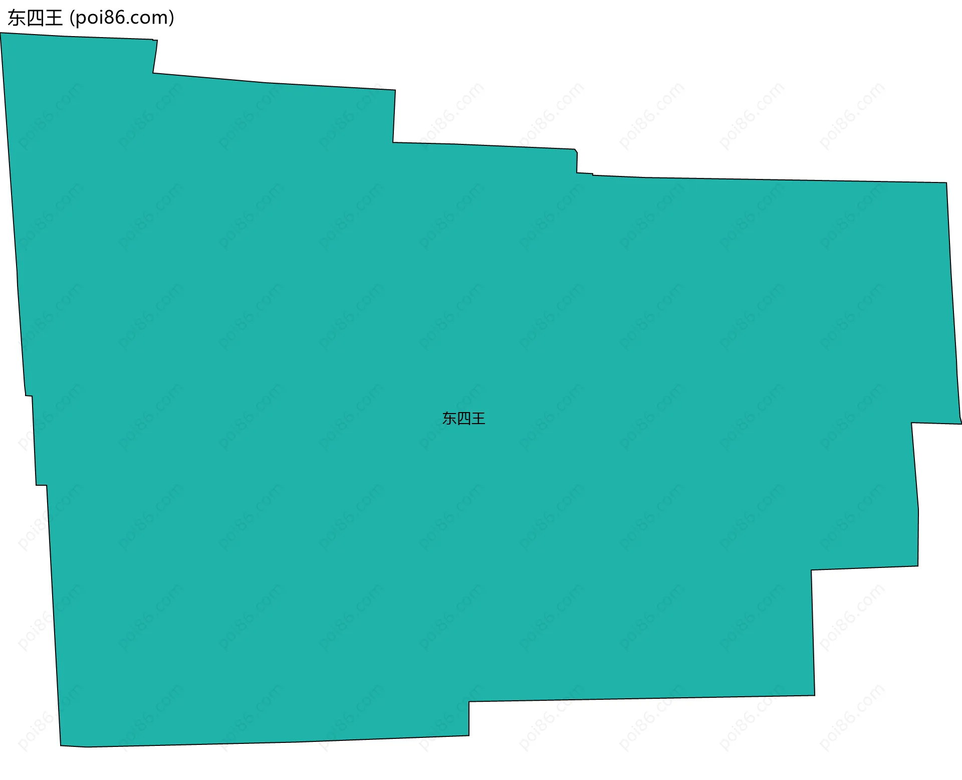 东四王边界地图