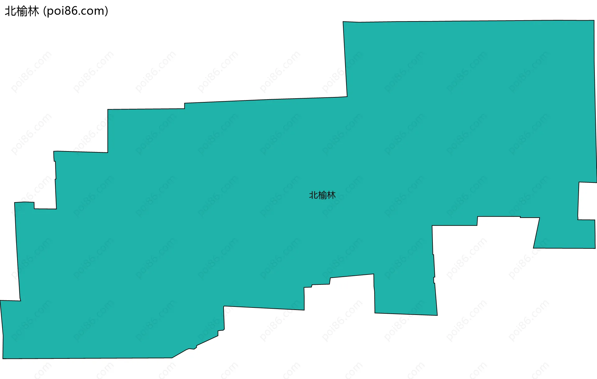 北榆林边界地图