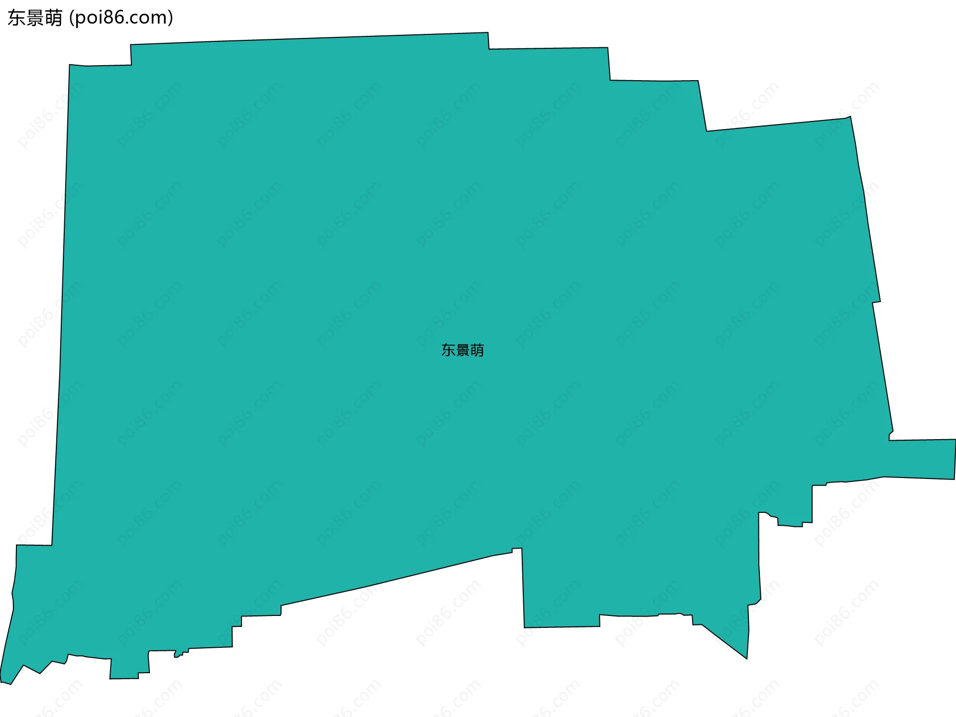 东景萌边界地图