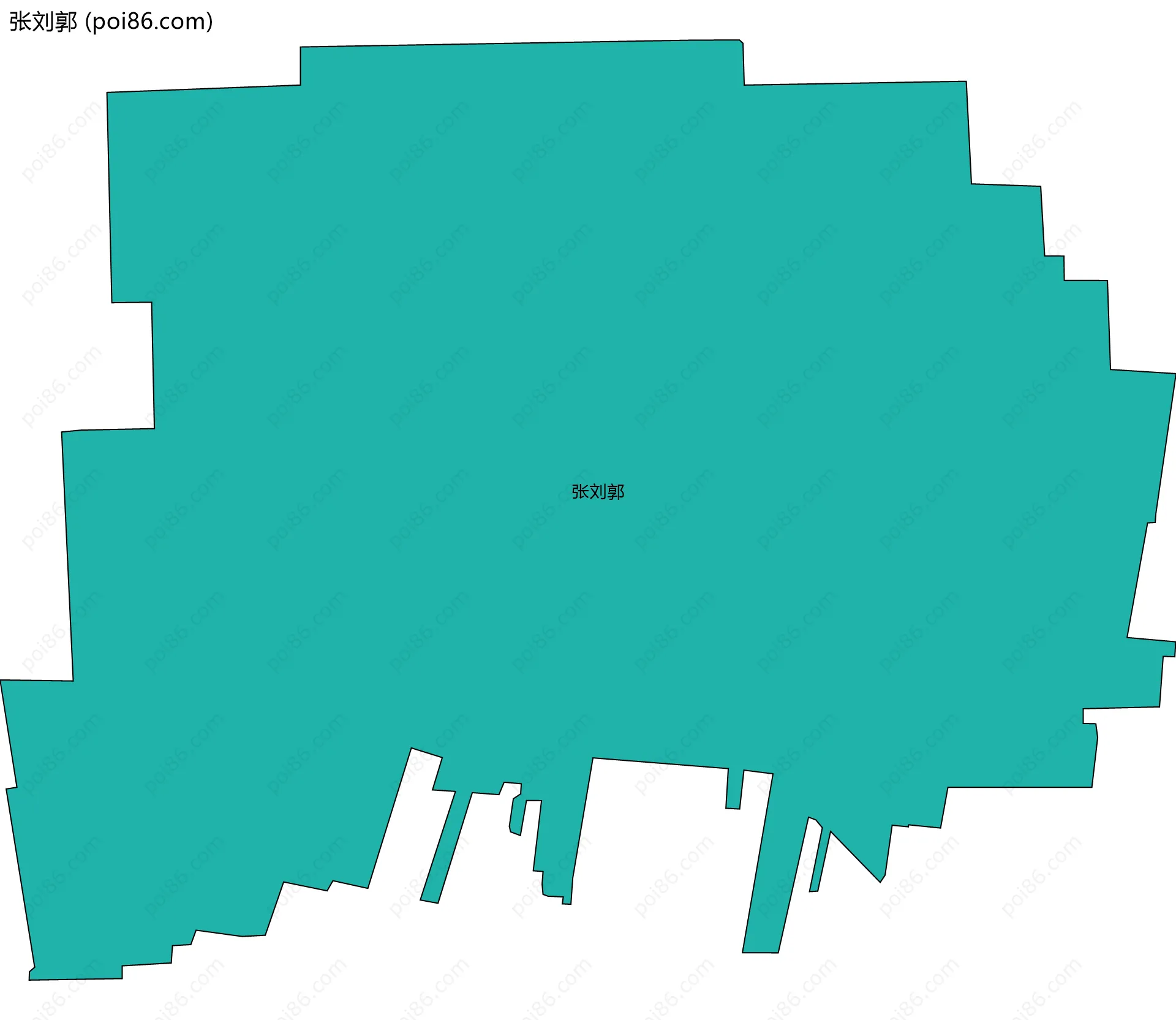 张刘郭边界地图