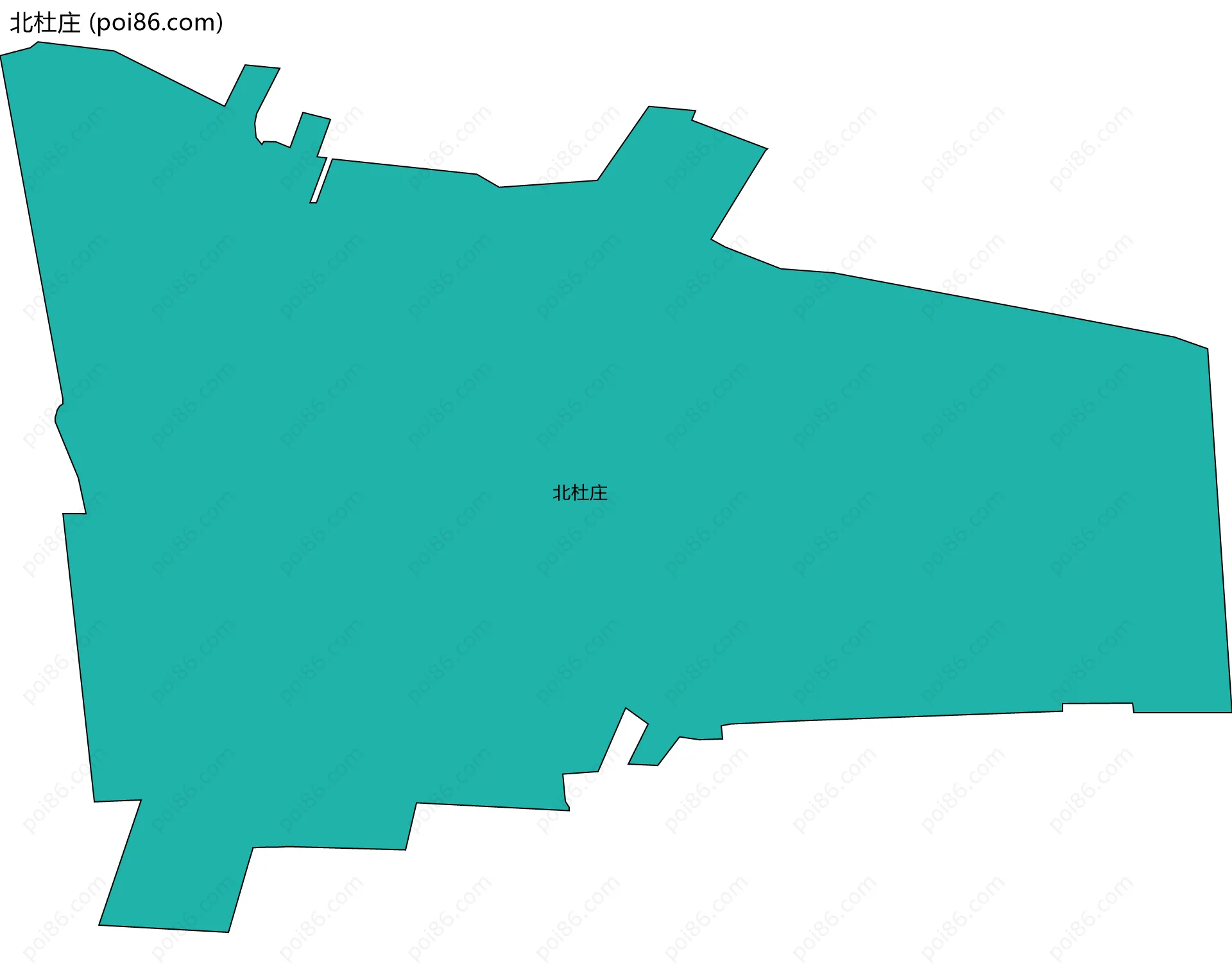 北杜庄边界地图