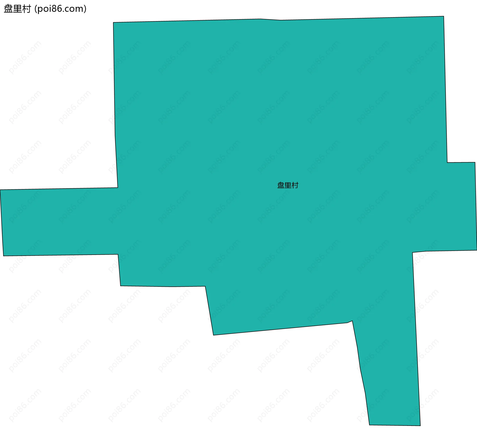 盘里村边界地图