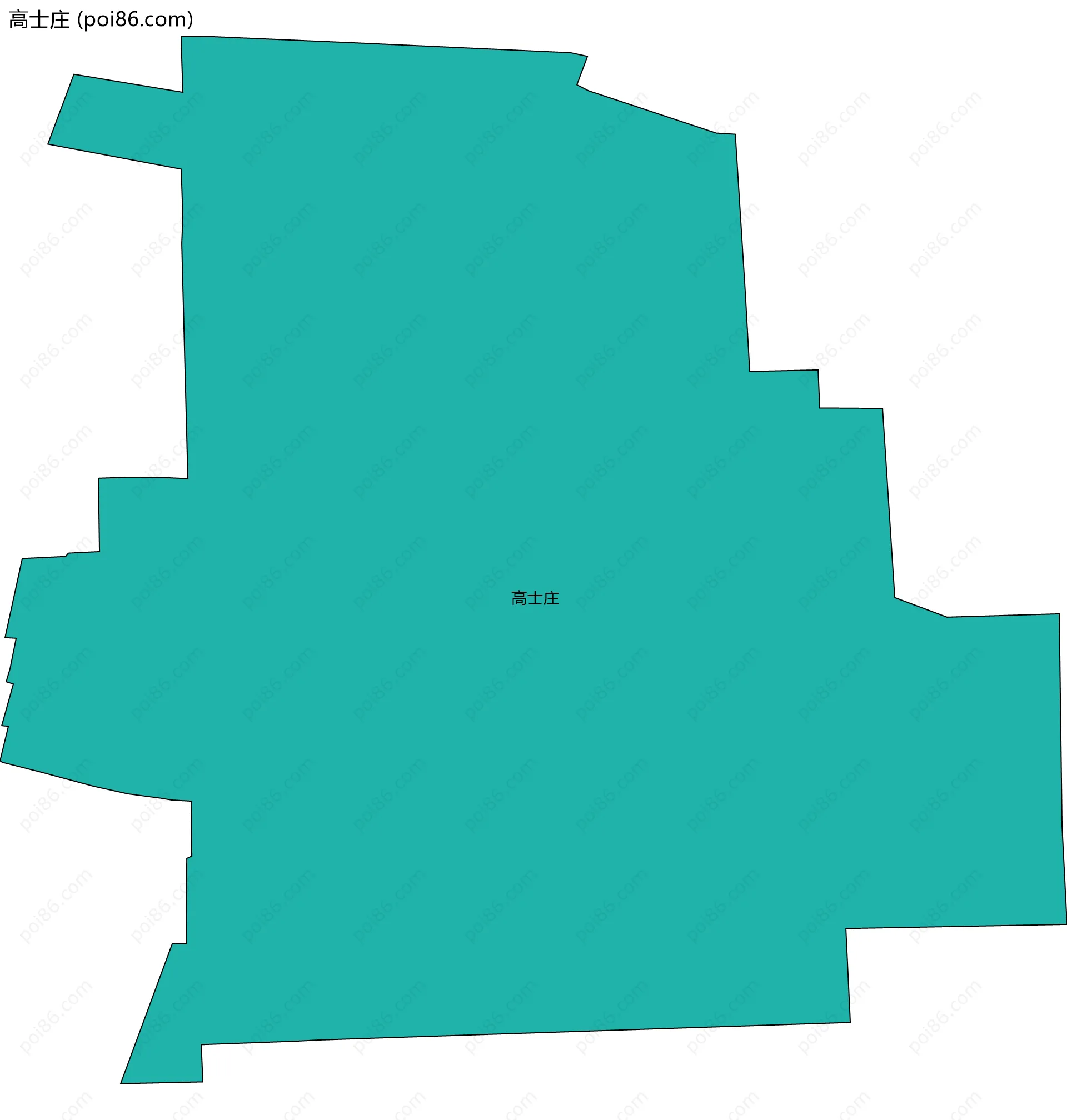 高士庄边界地图