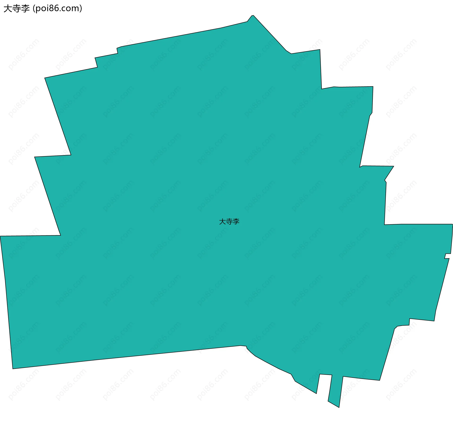 大寺李边界地图