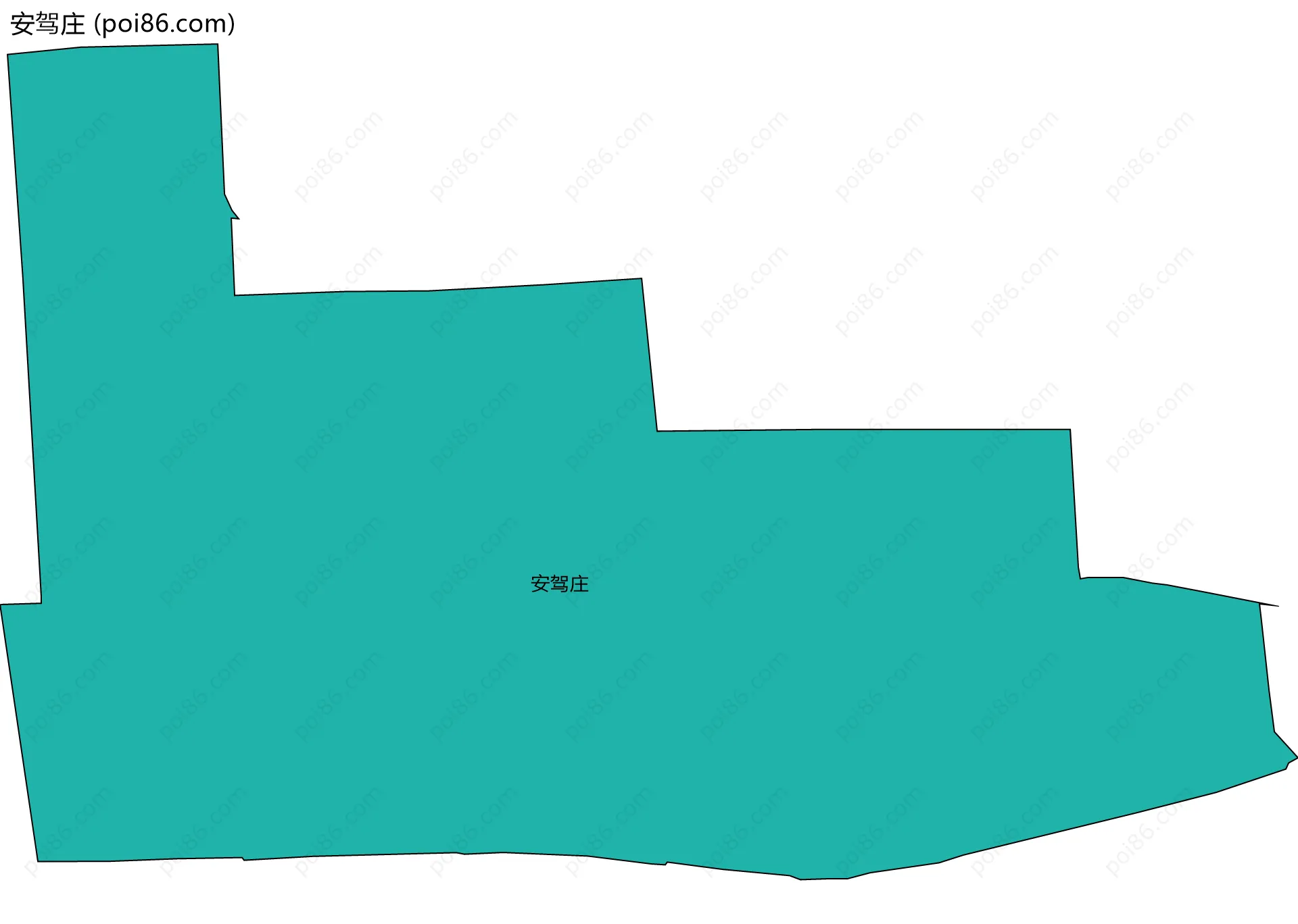安驾庄边界地图