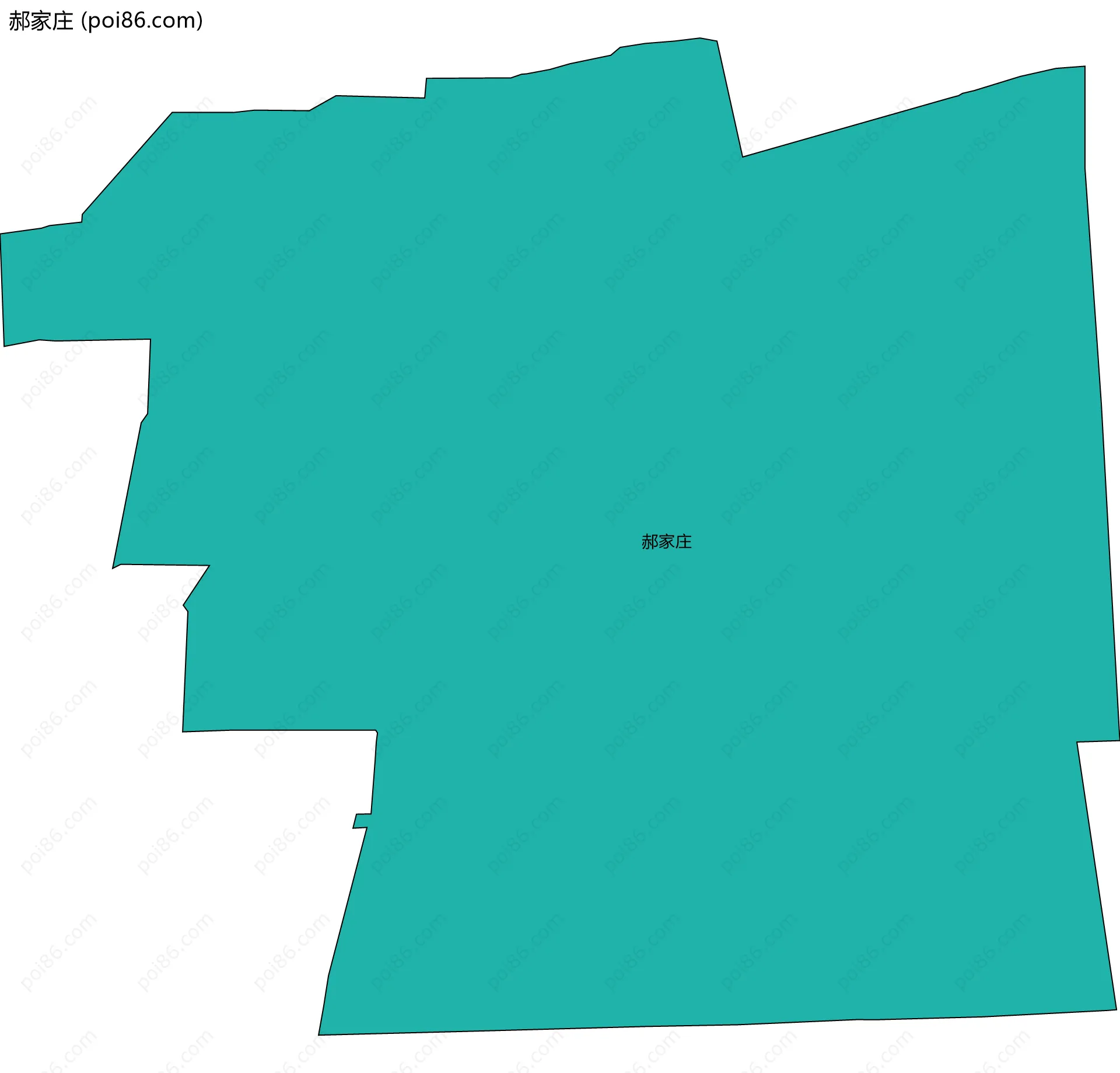 郝家庄边界地图